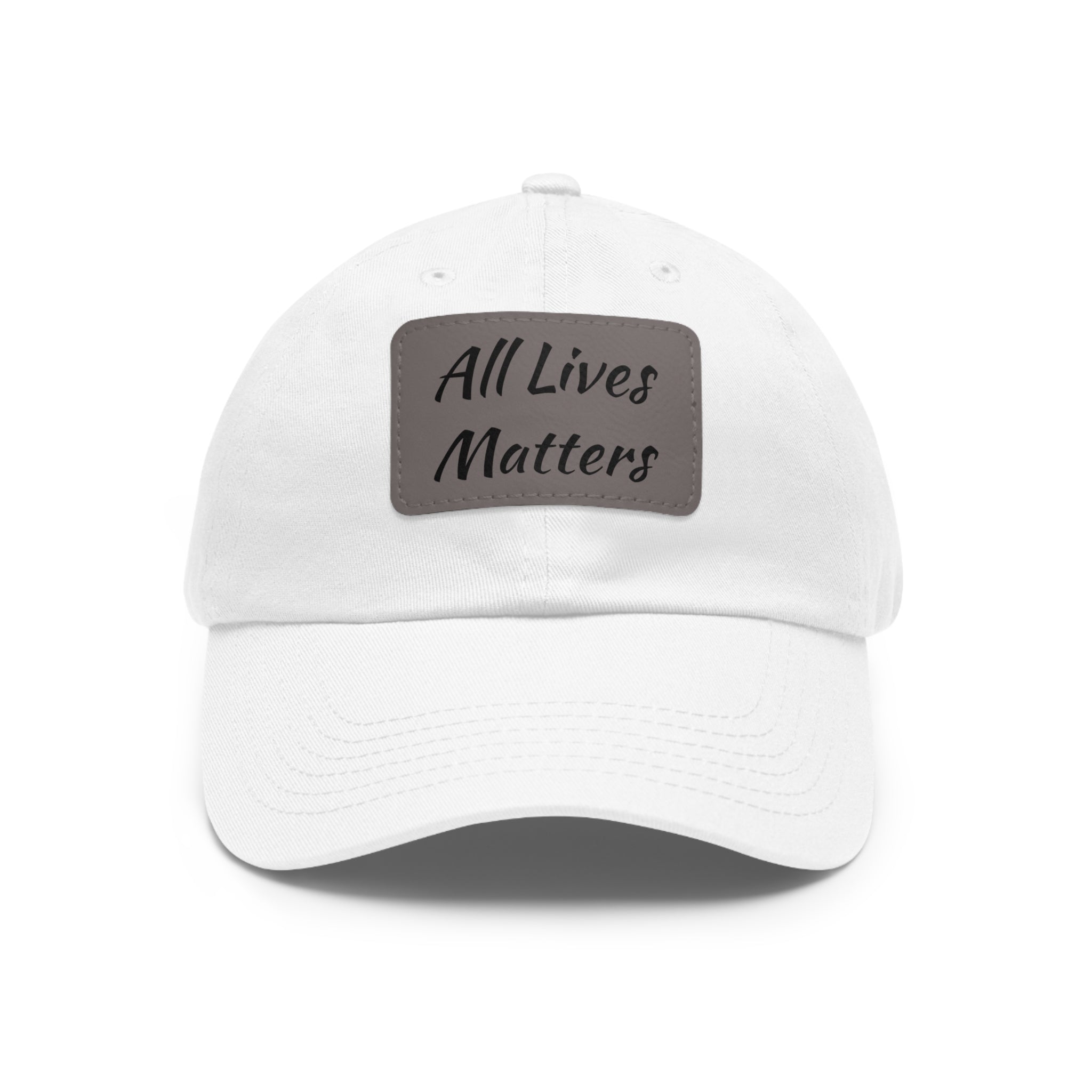 Cap with Leather Patch - (Juneteenth - All Lives Matters), One Size (FREE shipping within the U.S.)