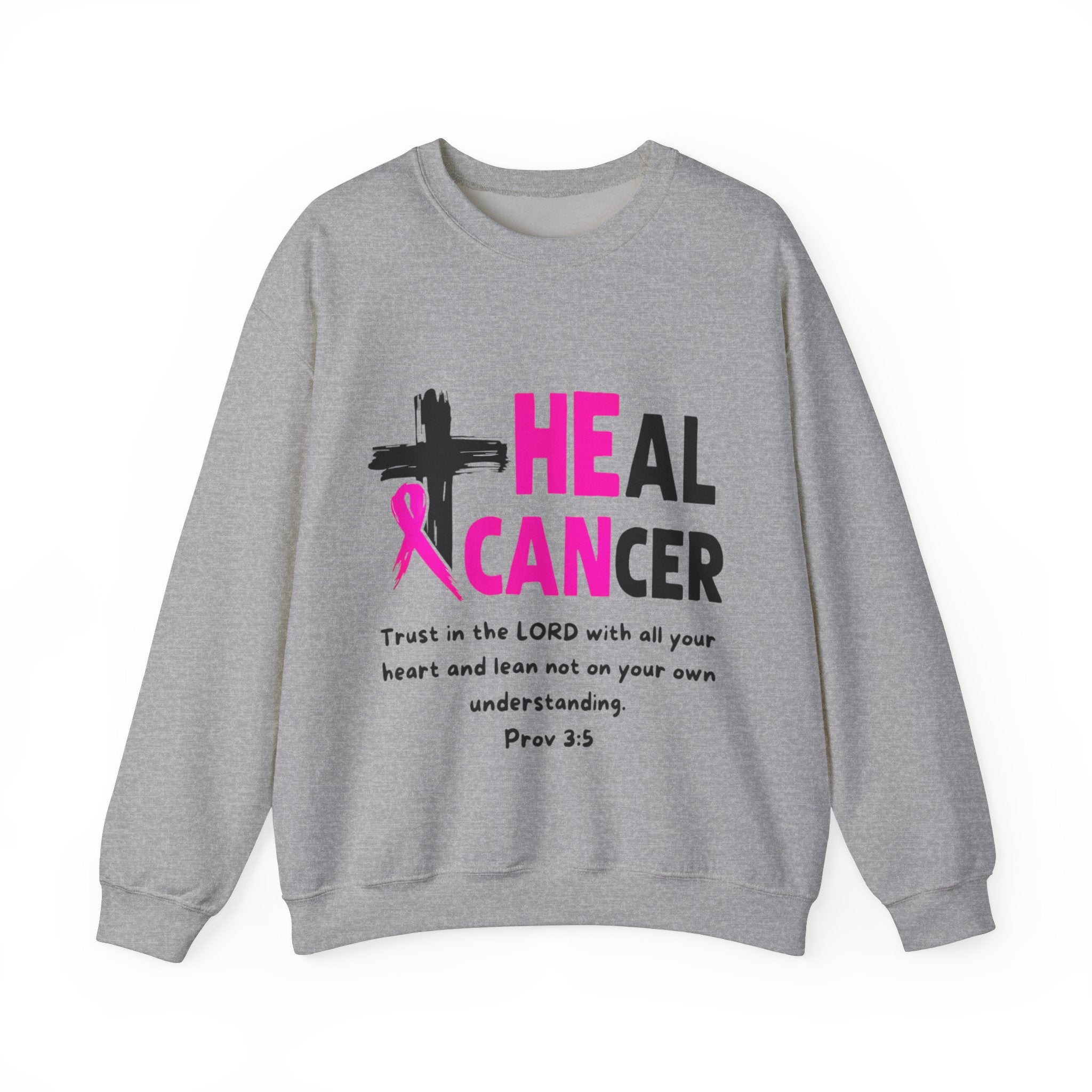 He Can Heal Cancer - Unisex Heavy Blend™ Crewneck Sweatshirt (FREE SHIPPING WITHIN THE U.S.)