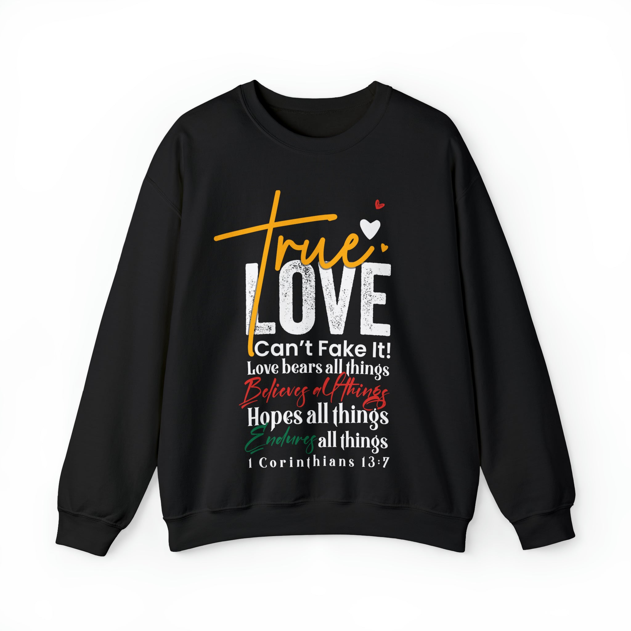 True Love, Can't Fake It - Unisex Heavy Blend™ Crewneck Sweatshirt (WC)