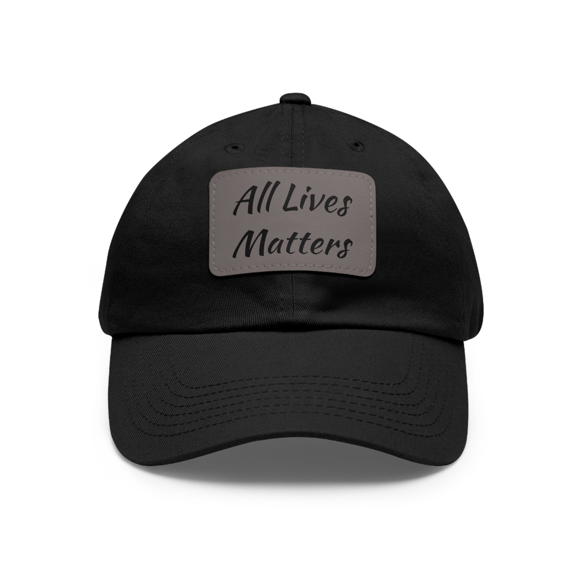 Cap with Leather Patch - (Juneteenth - All Lives Matters), One Size (FREE shipping within the U.S.)