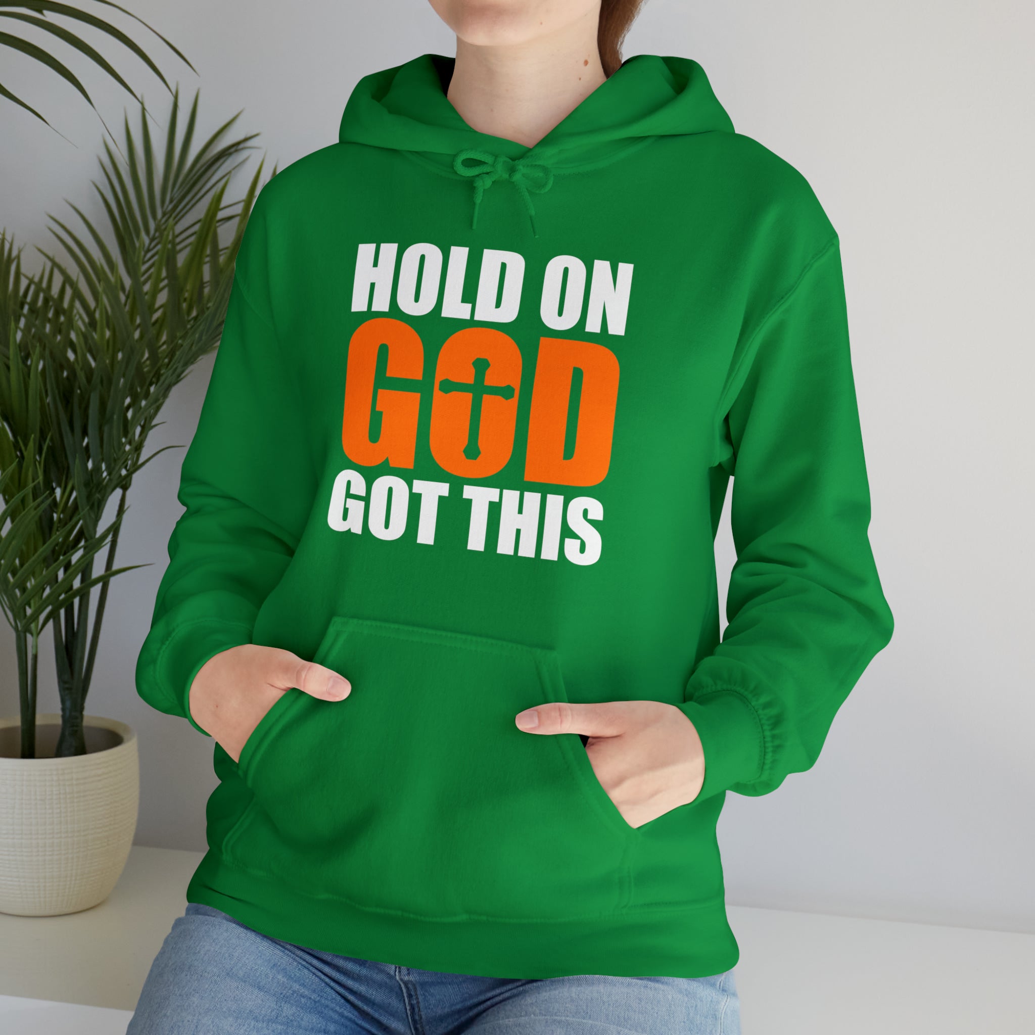 Hold On God Got This - Unisex Heavy Blend™ Hooded Sweatshirt (Printed Front & Back)