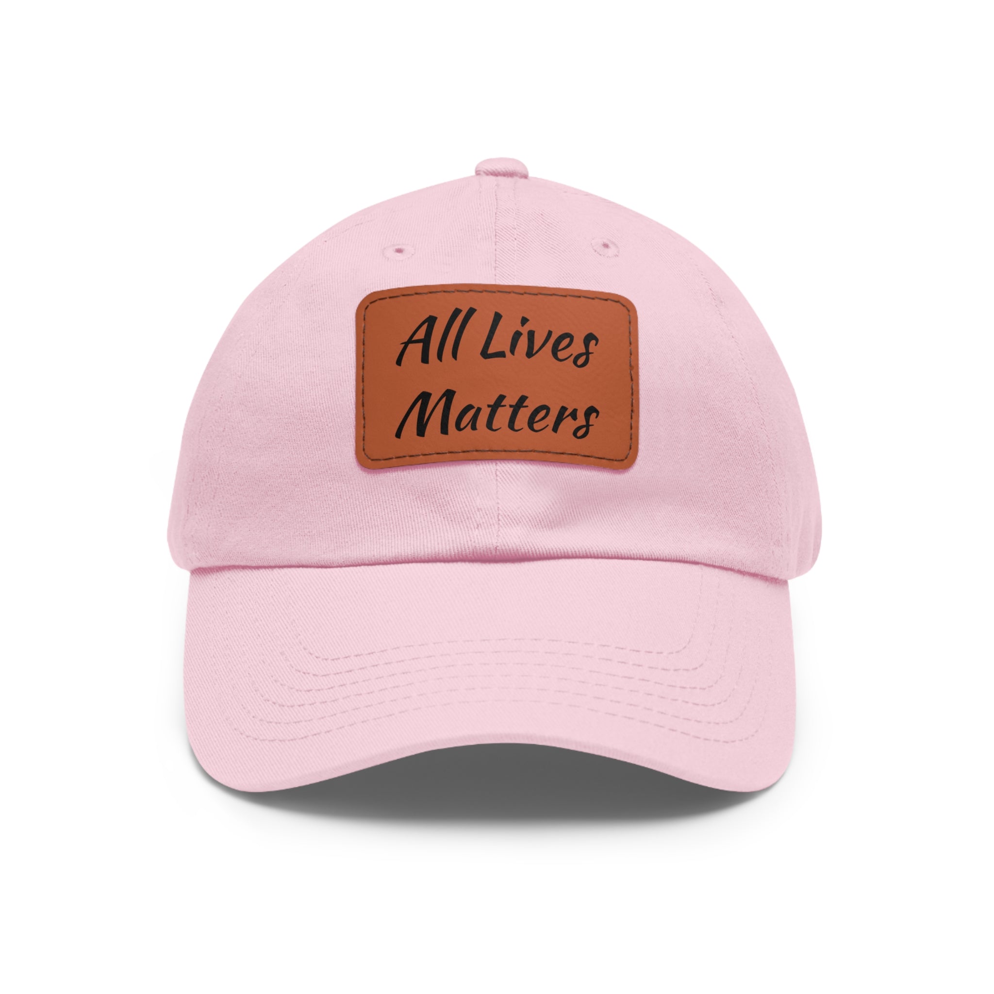 Cap with Leather Patch - (Juneteenth - All Lives Matters), One Size (FREE shipping within the U.S.)