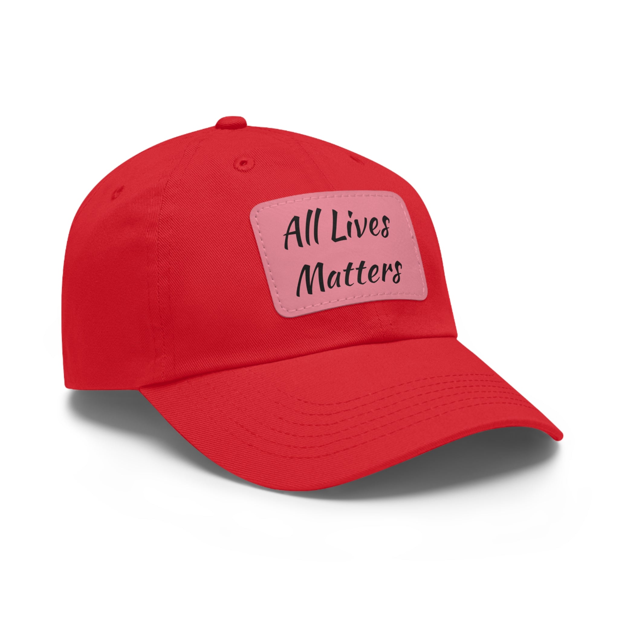 Cap with Leather Patch - (Juneteenth - All Lives Matters), One Size (FREE shipping within the U.S.)