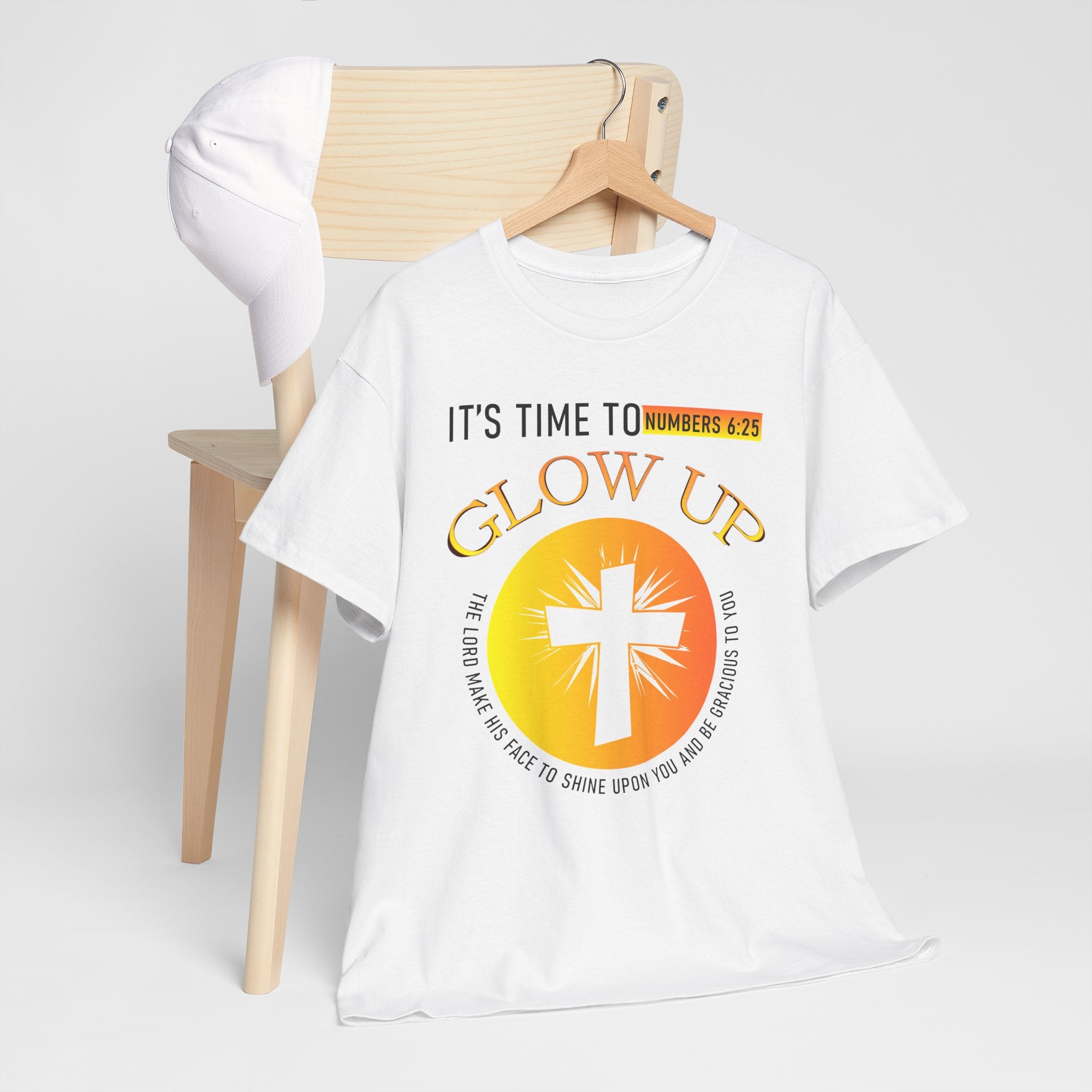 It's Time to Glow Up - Unisex Heavy Cotton Tee (FREE SHIPPING WITHIN THE U.S.)