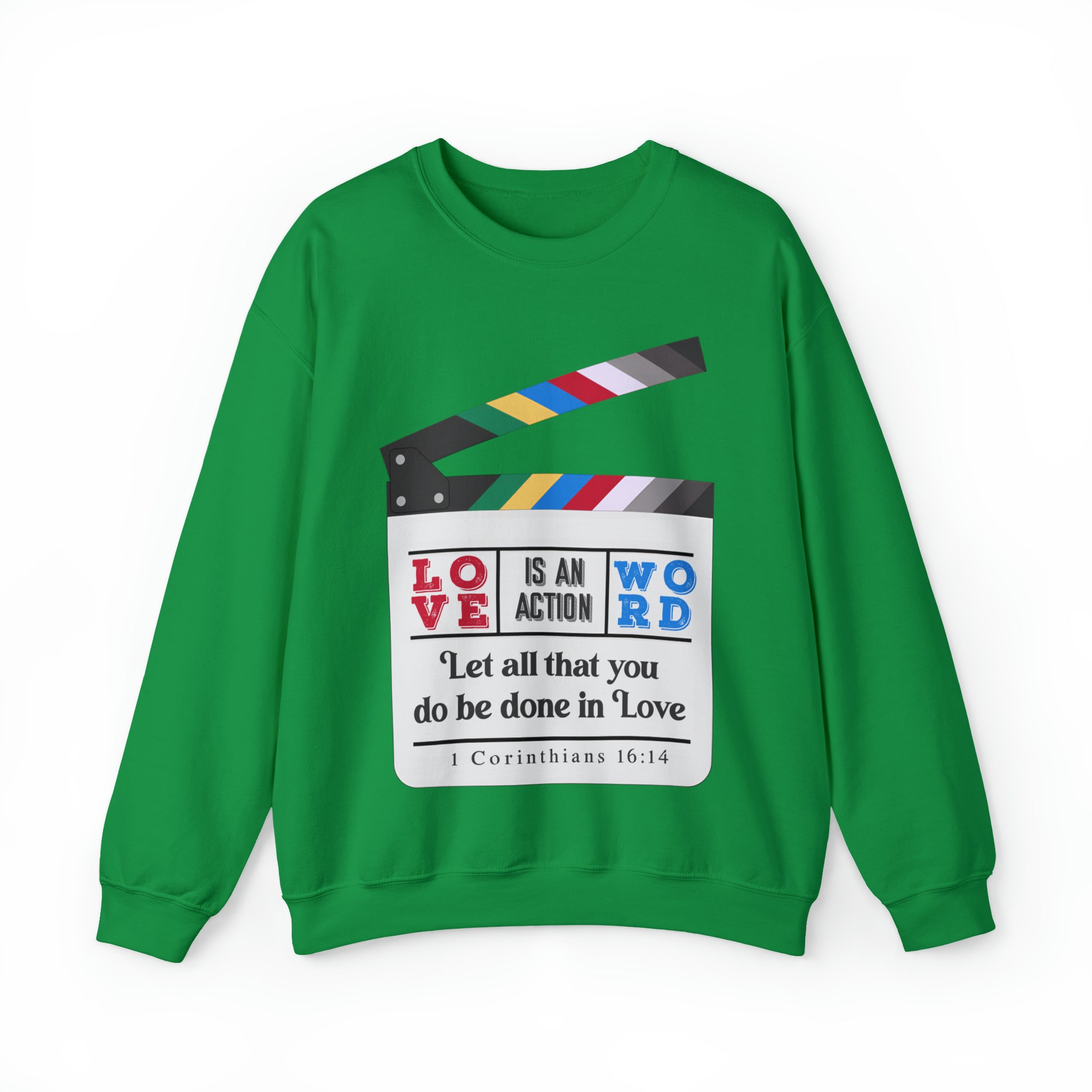 Love Is An Action Word #2 - Unisex Heavy Blend™ Crewneck Sweatshirt