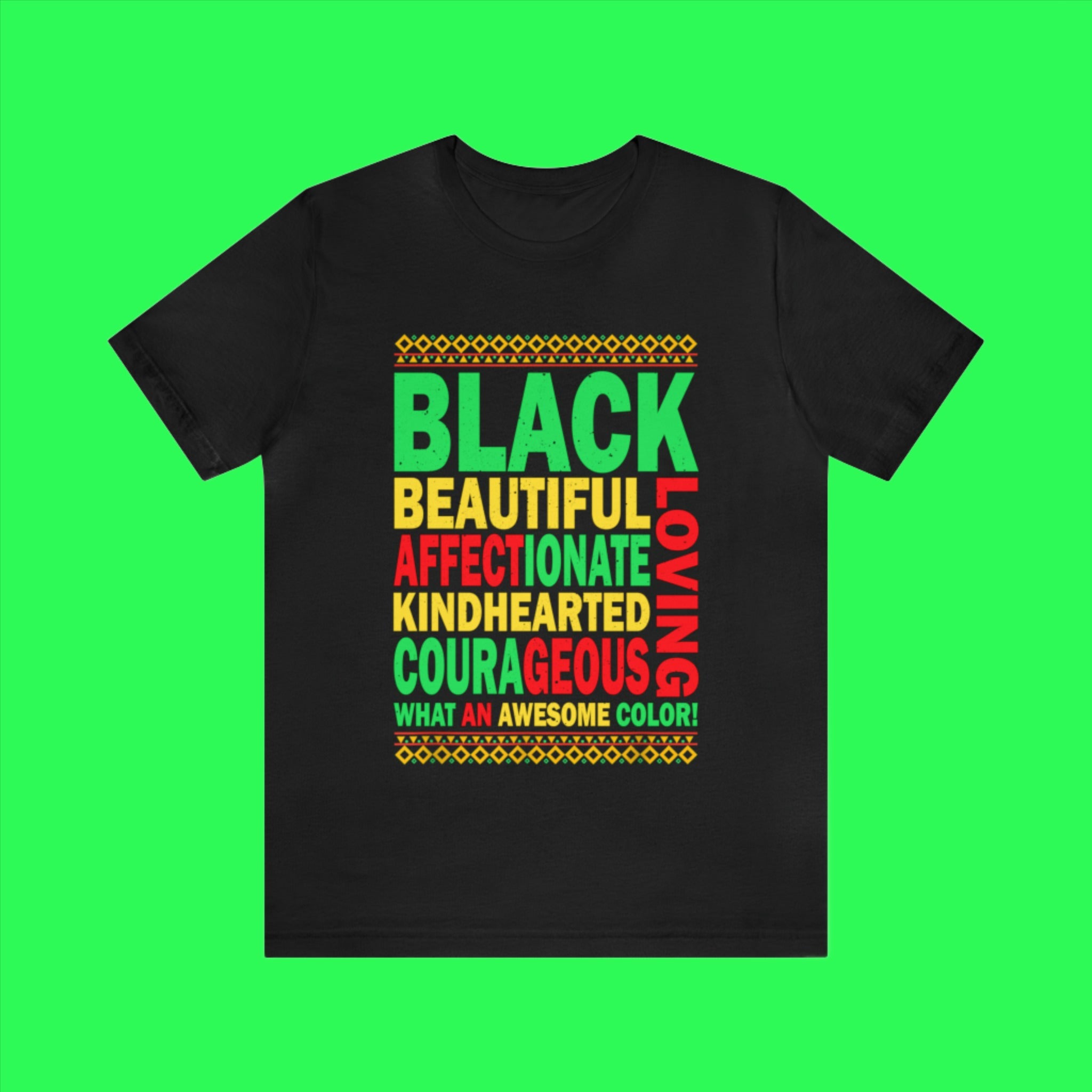 Juneteenth BLACK - Unisex Jersey Short Sleeve Tee (Printed Front)