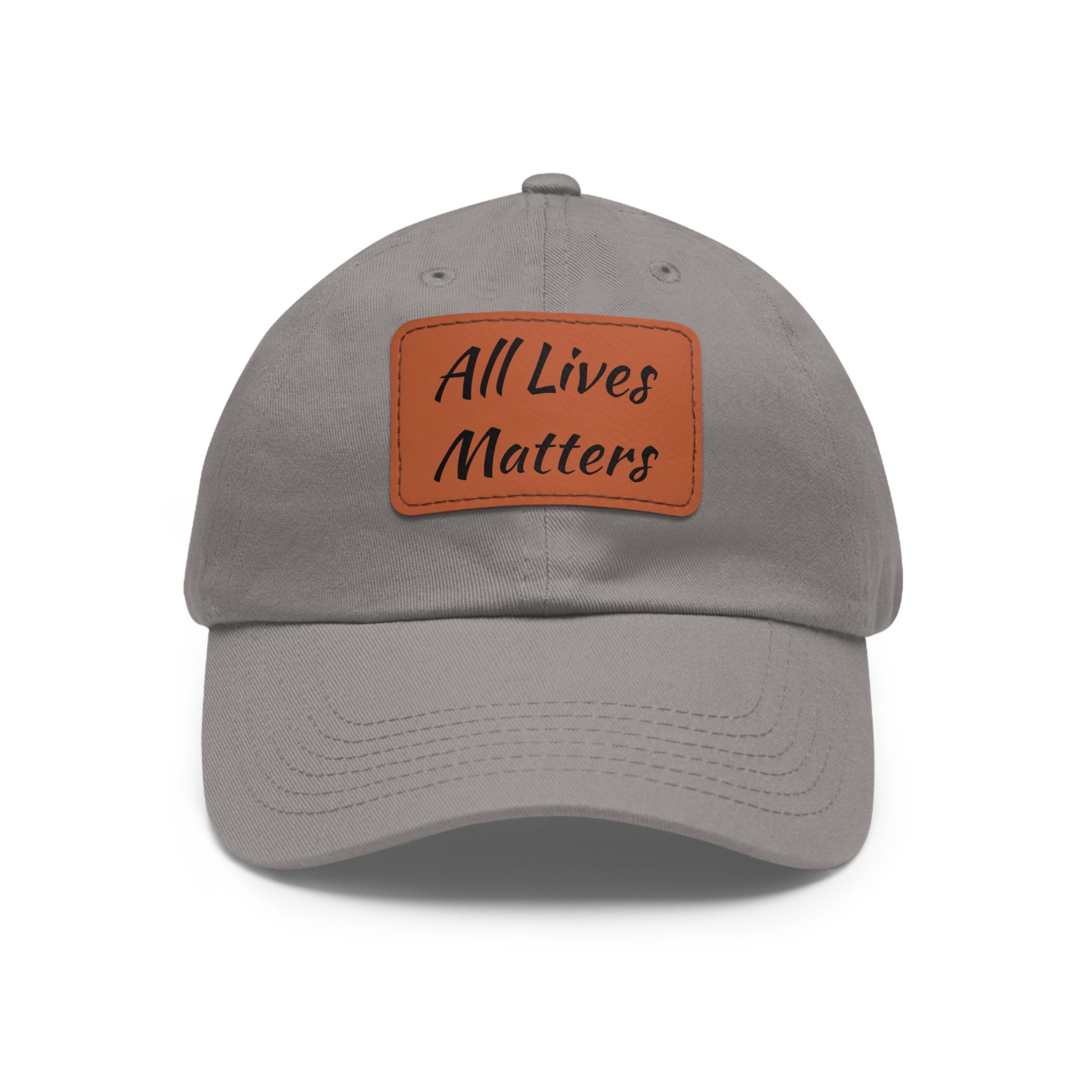 Cap with Leather Patch - (Juneteenth - All Lives Matters), One Size (FREE shipping within the U.S.)