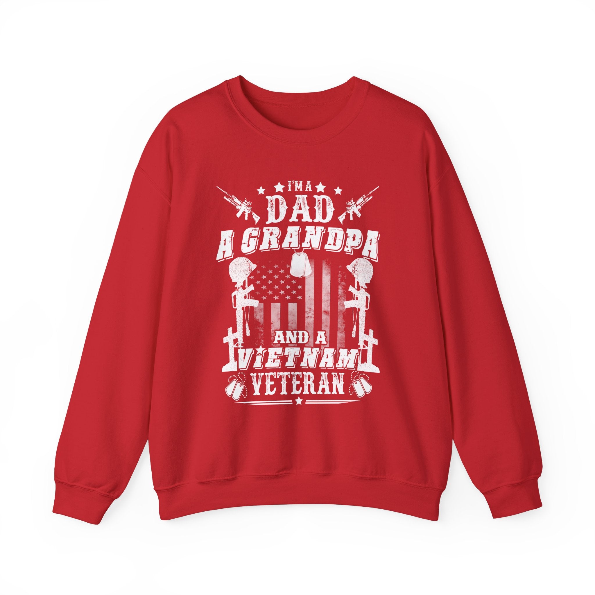 Dad and Grandpa (Printed Front) - Unisex Heavy Blend™ Crewneck Sweatshirt