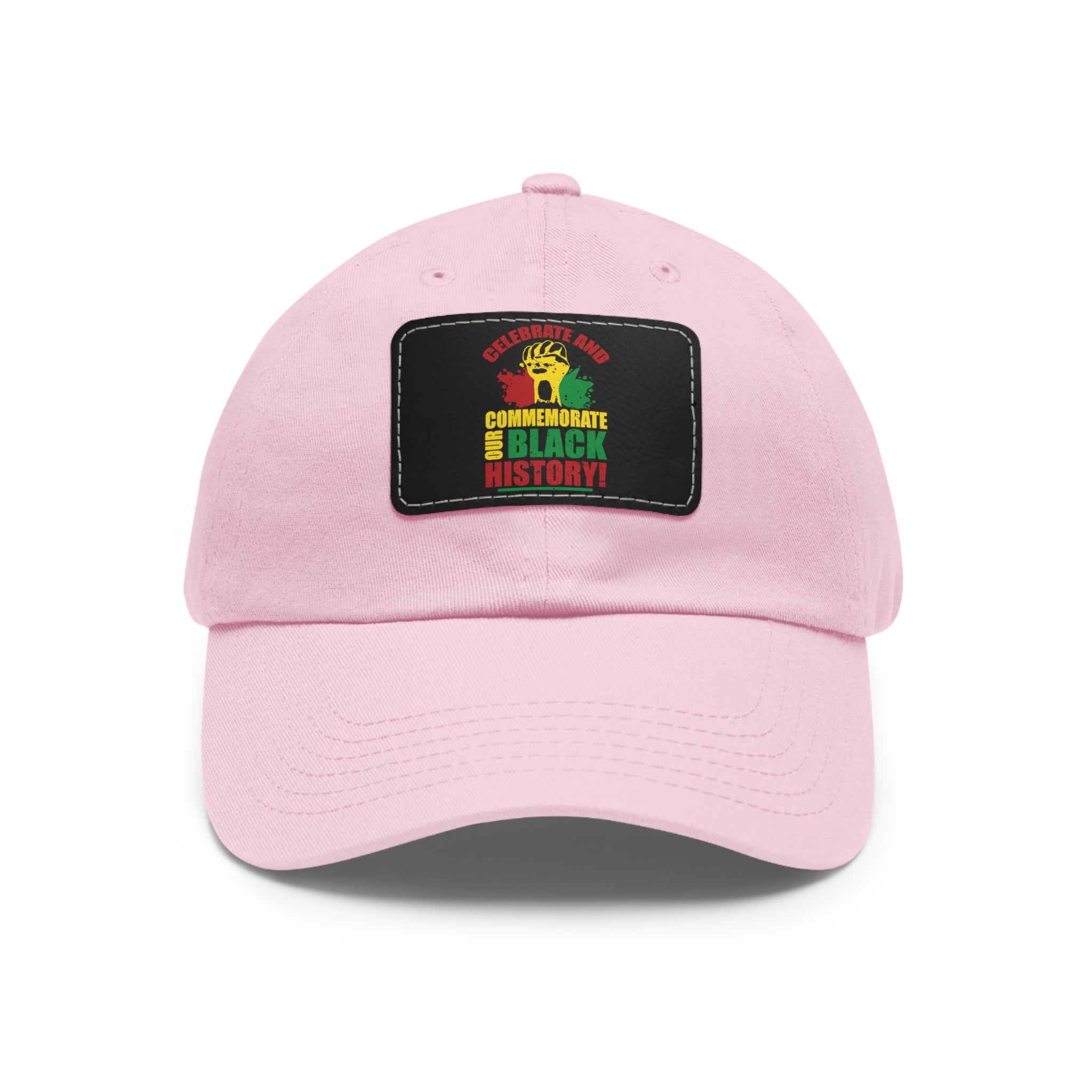 Cap with Leather Patch - (Celebrate and Commemorate Our Black History), One Size (FREE shipping within the U.S.)