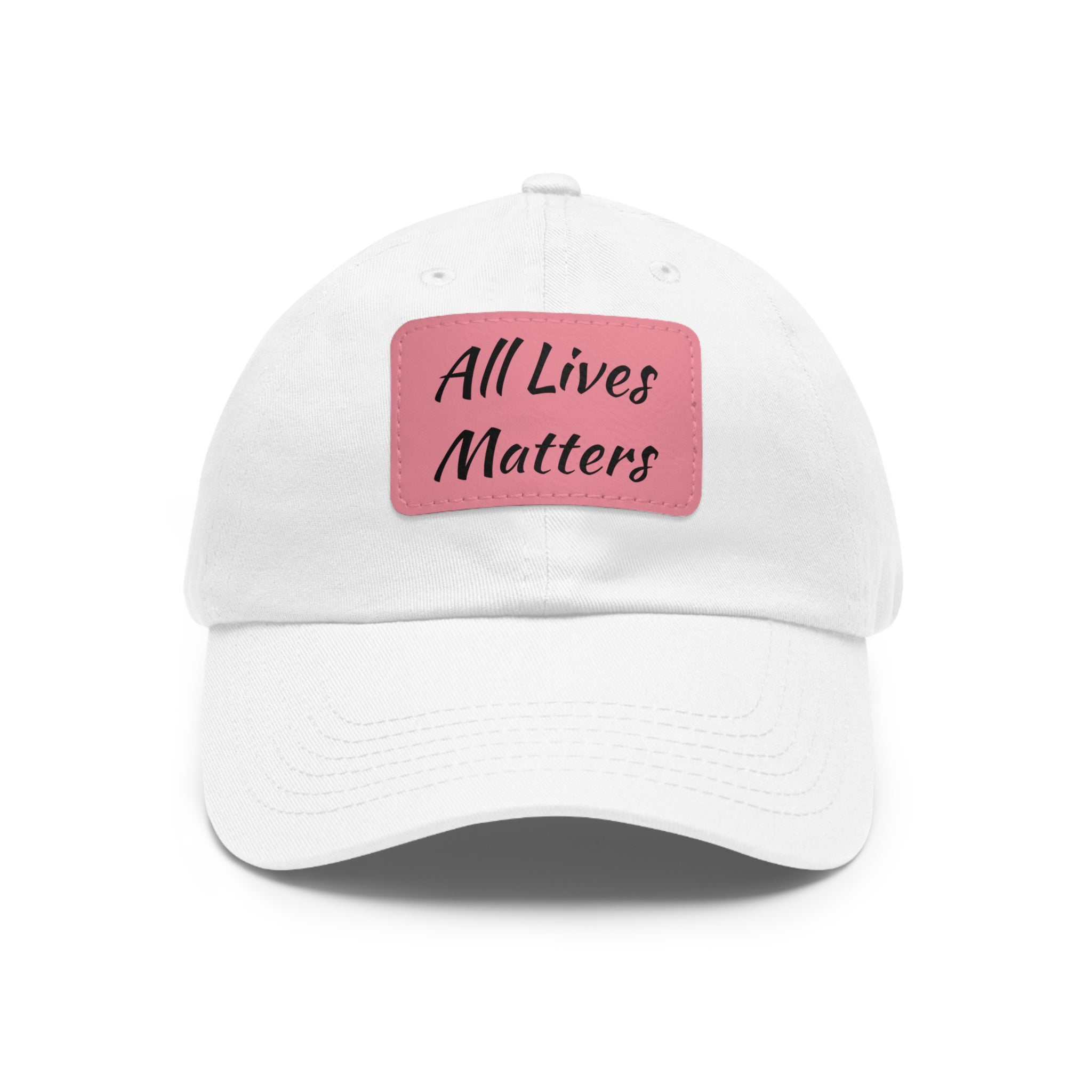 Cap with Leather Patch - (Juneteenth - All Lives Matters), One Size (FREE shipping within the U.S.)