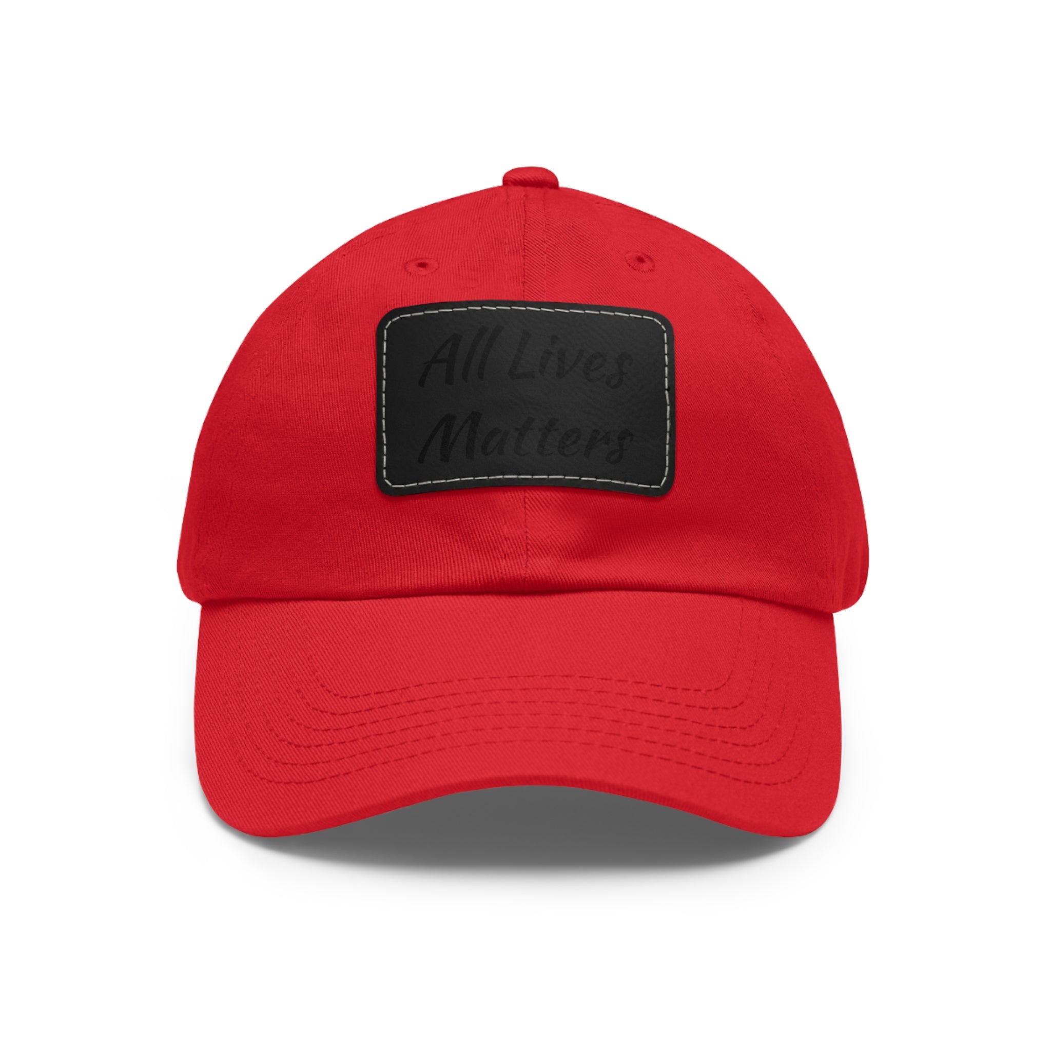 Cap with Leather Patch - (Juneteenth - All Lives Matters), One Size (FREE shipping within the U.S.)