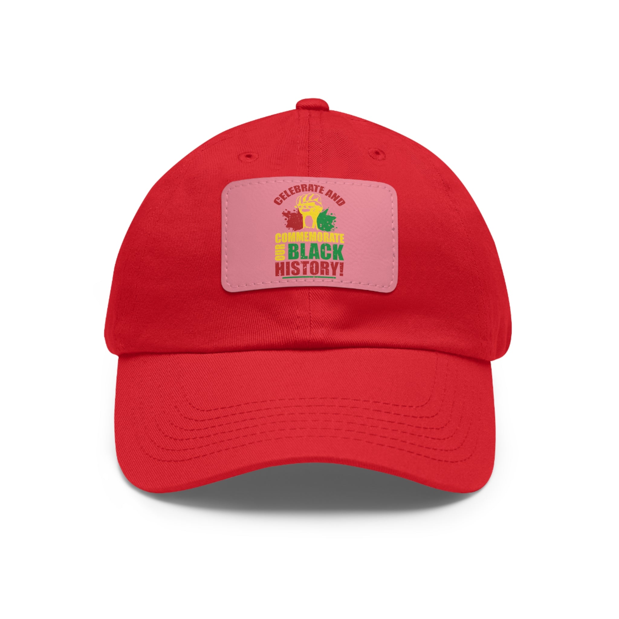 Cap with Leather Patch - (Celebrate and Commemorate Our Black History), One Size (FREE shipping within the U.S.)