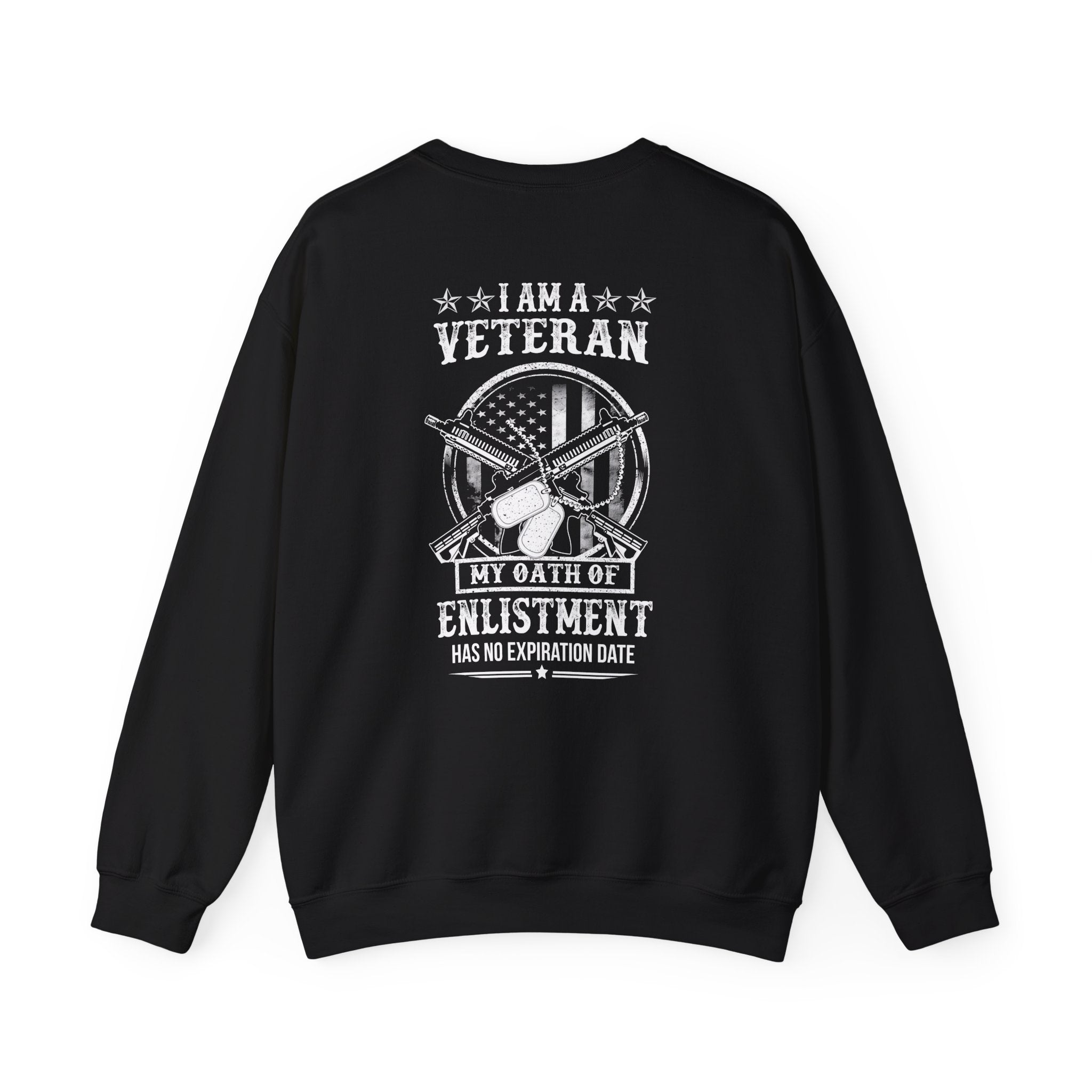 My Oath of Enlistment (Printed Back) - Unisex Heavy Blend™ Crewneck Sweatshirt