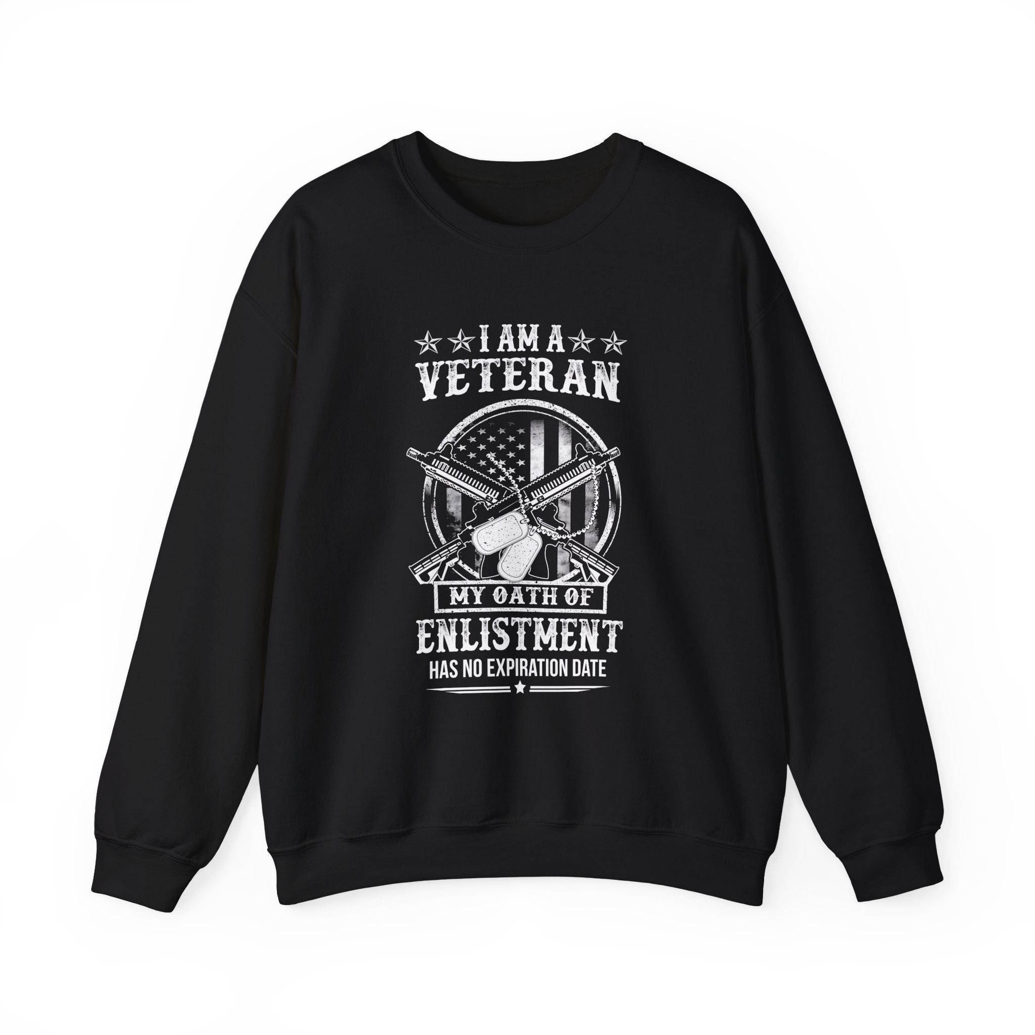 My Oath of Enlistment (Printed Front) - Unisex Heavy Blend™ Crewneck Sweatshirt (FREE SHIPPING WITHIN THE U.S.)