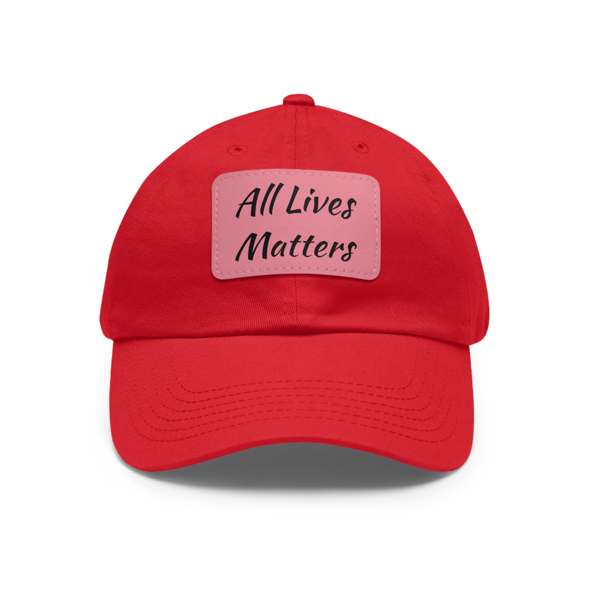 Cap with Leather Patch - (Juneteenth - All Lives Matters), One Size (FREE shipping within the U.S.)