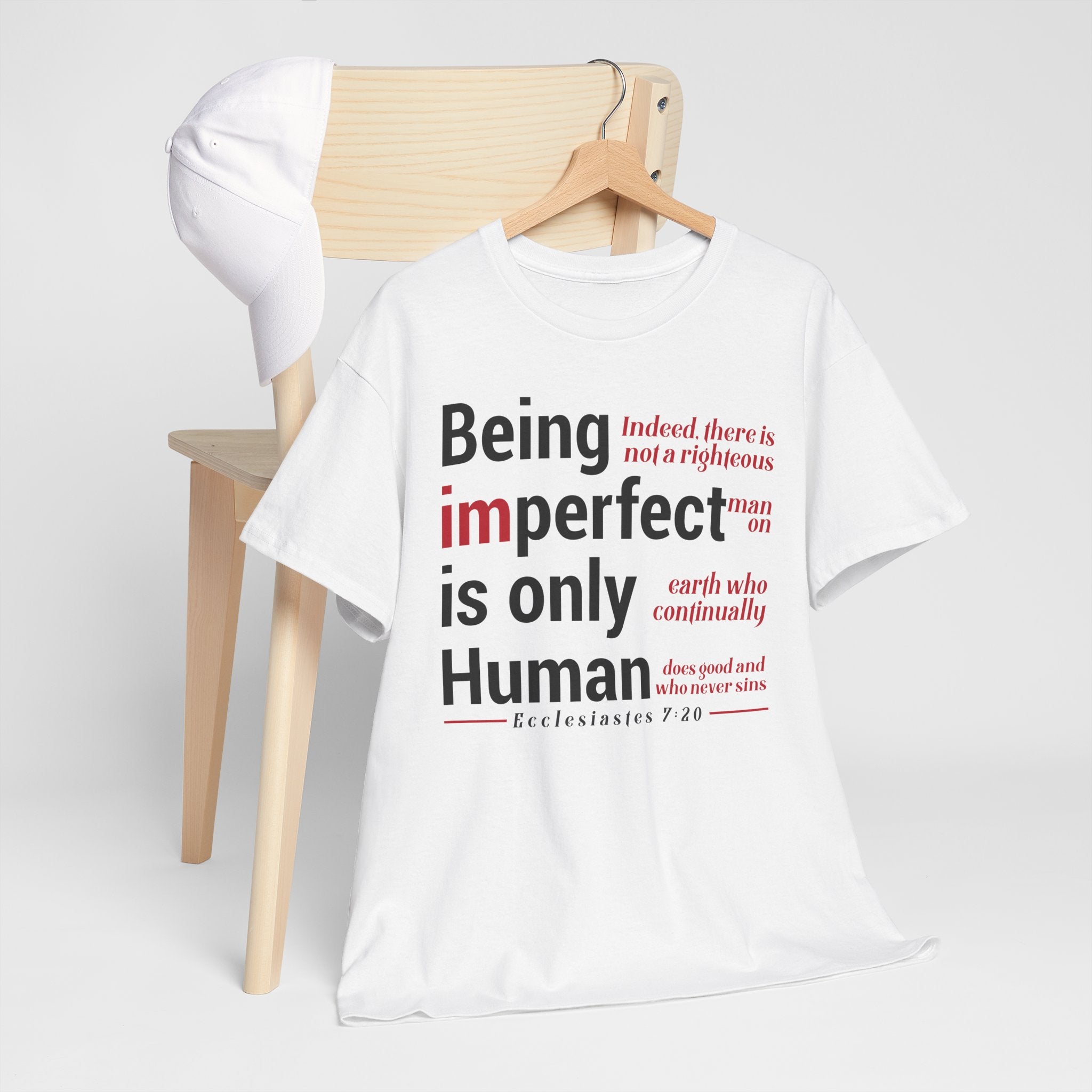 Being Imperfect is Only Human - Unisex Heavy Cotton Tee (FREE SHIPPING WITHIN THE U.S.)