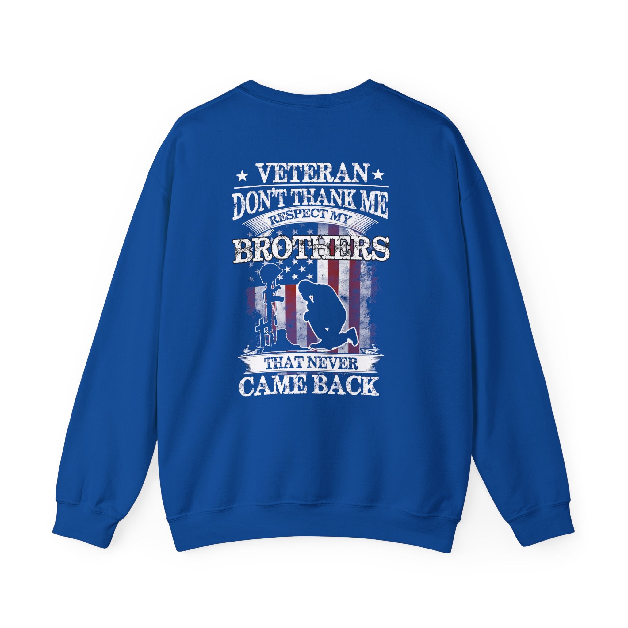 Don't Thank Me (Printed Back) - Unisex Heavy Blend™ Crewneck Sweatshirt