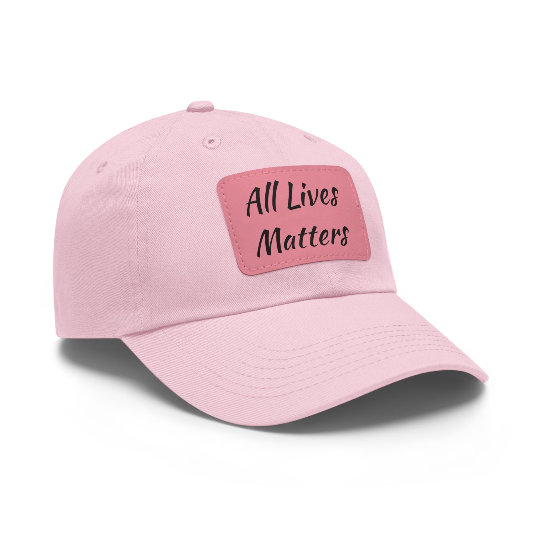 Cap with Leather Patch - (Juneteenth - All Lives Matters), One Size (FREE shipping within the U.S.)