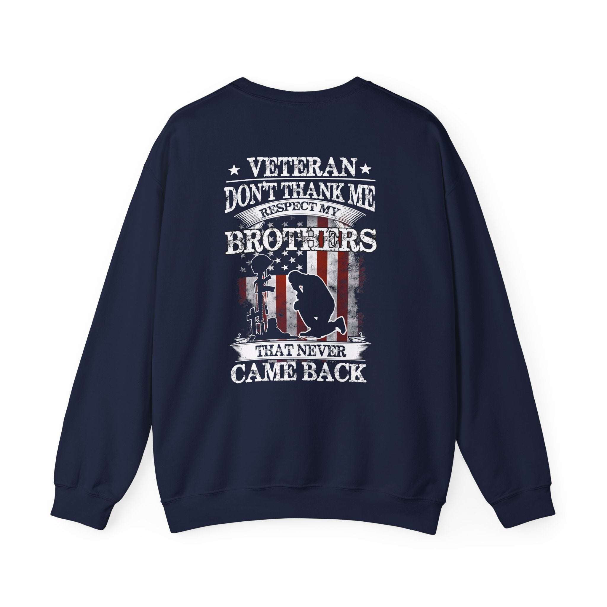 Don't Thank Me (Printed Front & Back) - Unisex Heavy Blend™ Crewneck Sweatshirt