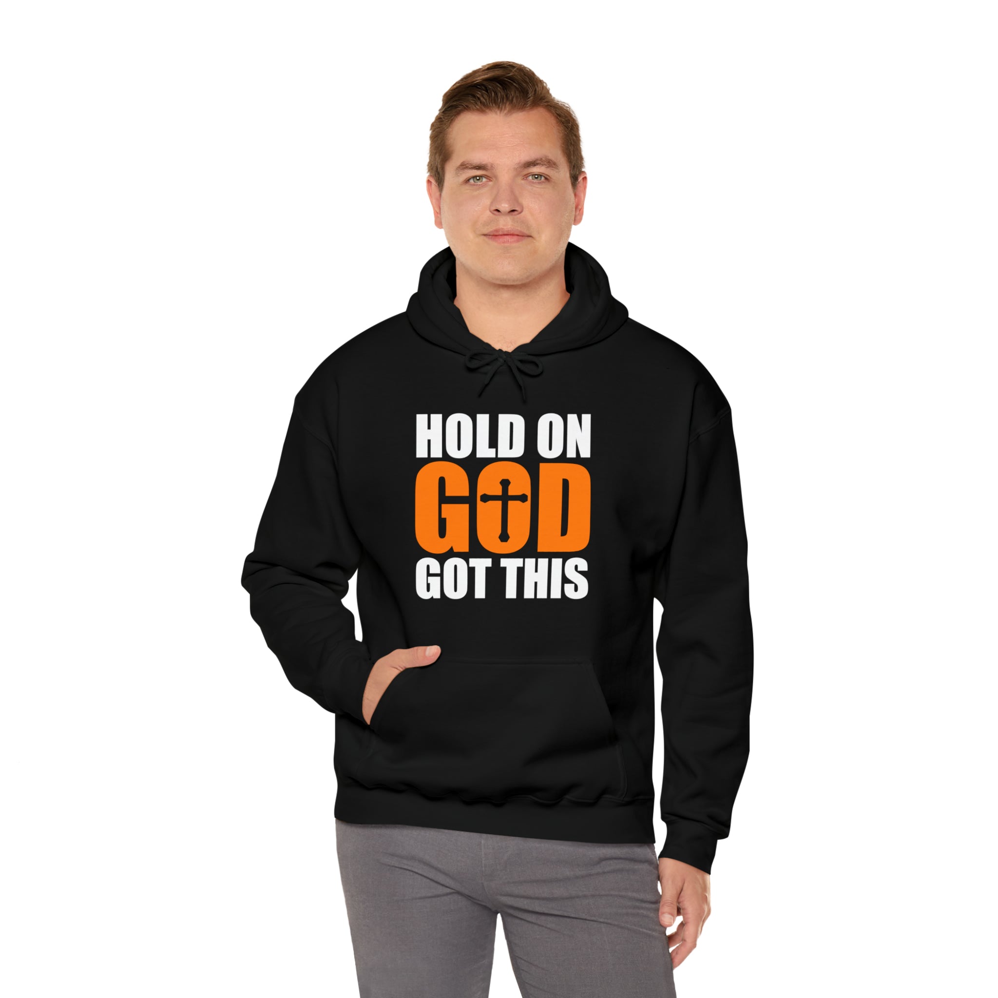 Hold On God Got This - Unisex Heavy Blend™ Hooded Sweatshirt (Printed Front & Back)