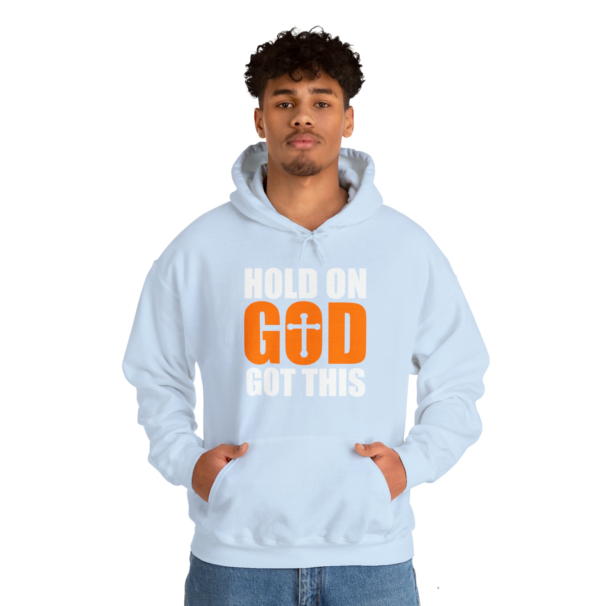 Hold On God Got This - Unisex Heavy Blend™ Hooded Sweatshirt (Printed Front & Back)