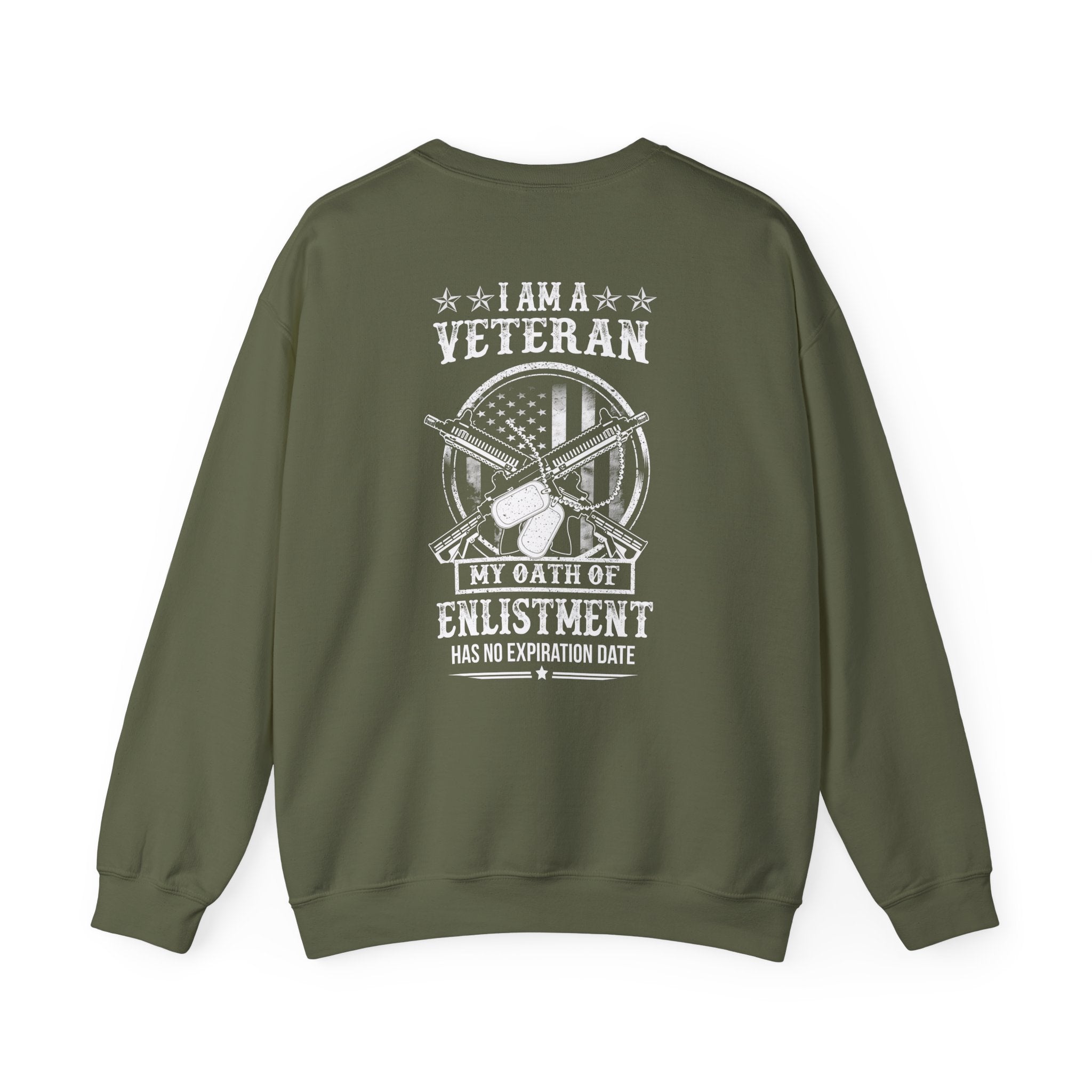 My Oath of Enlistment (Printed Front & Back) - Unisex Heavy Blend™ Crewneck Sweatshirt