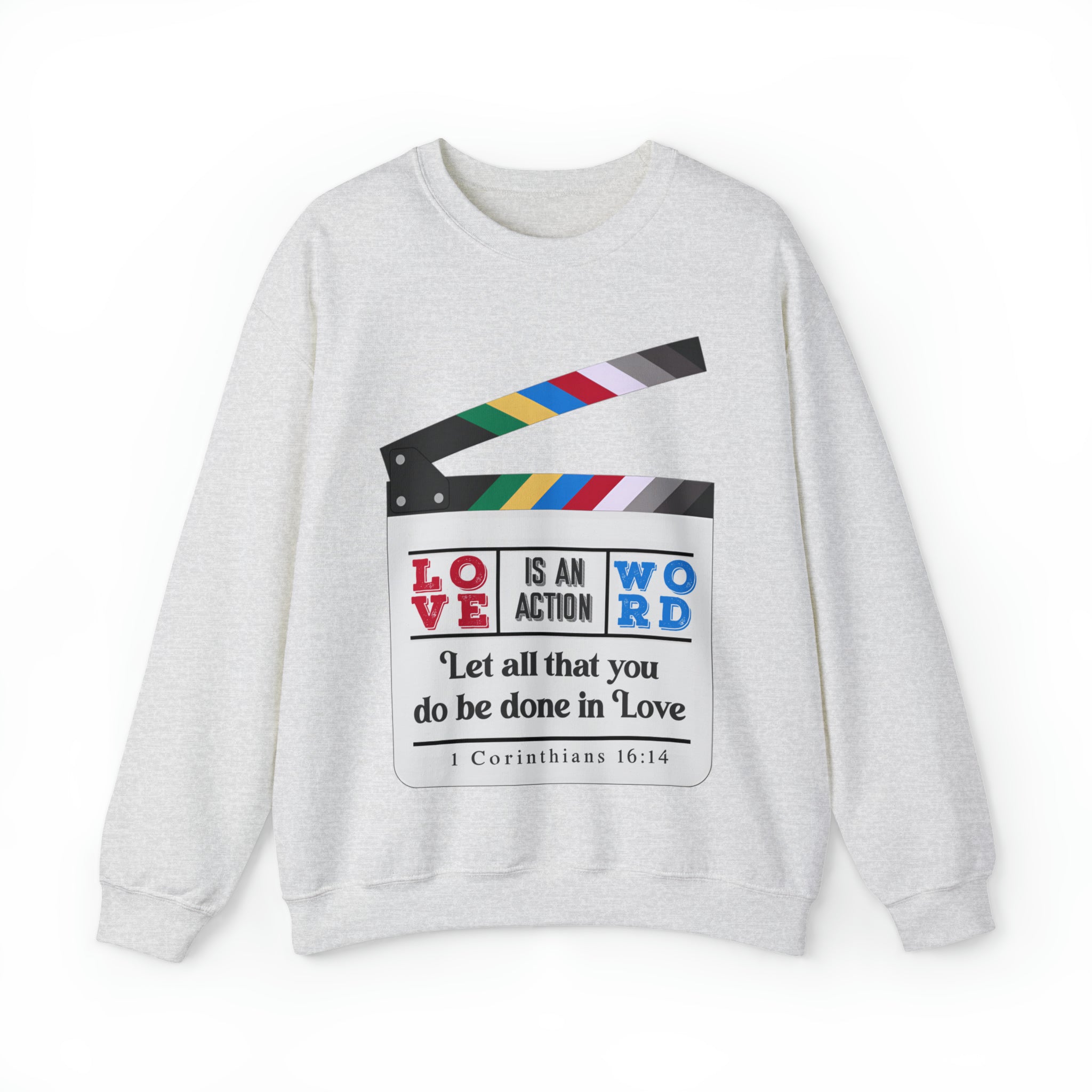 Love Is An Action Word #2 - Unisex Heavy Blend™ Crewneck Sweatshirt