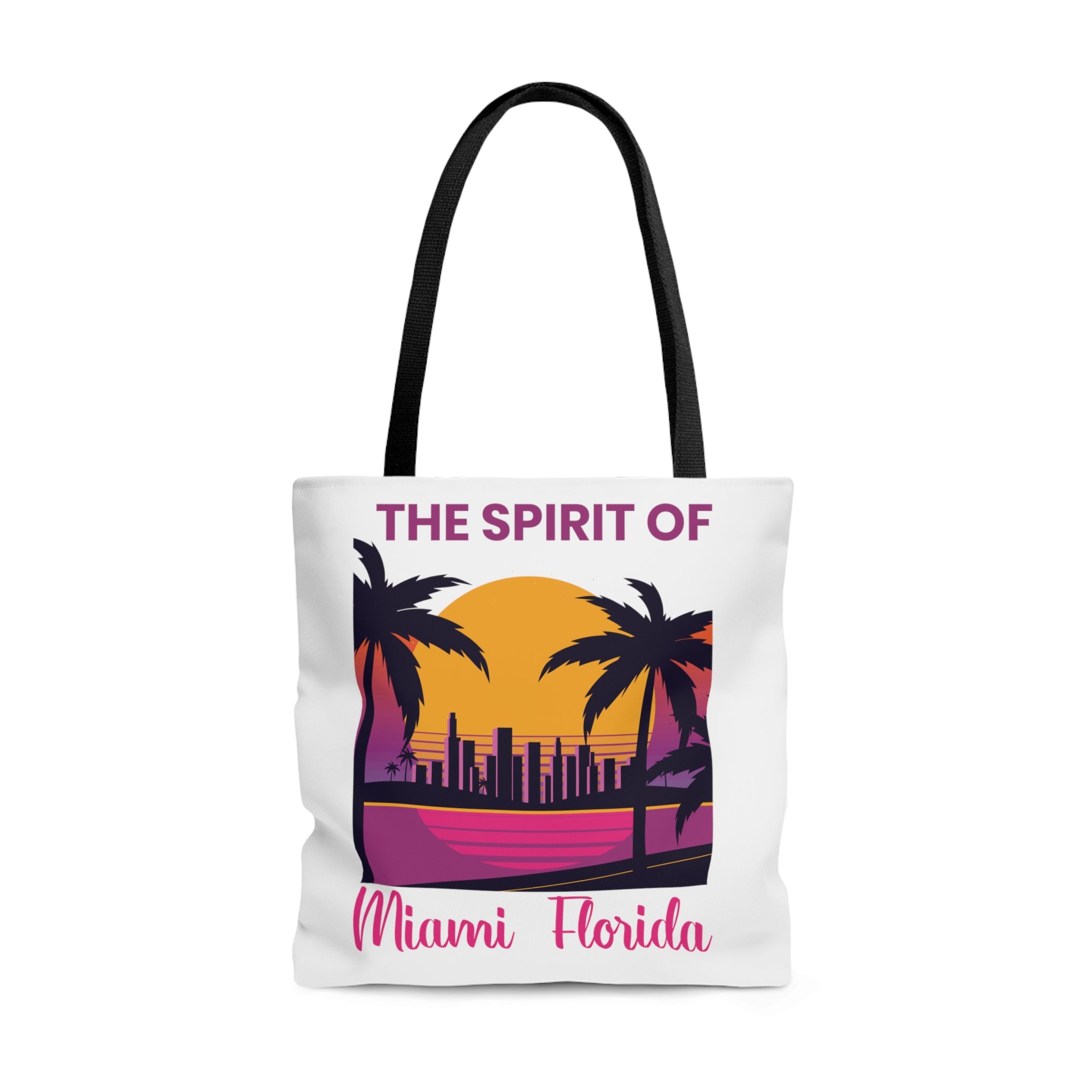 The Spirit of Miami, Florida - Large All Over Print Tote Bag