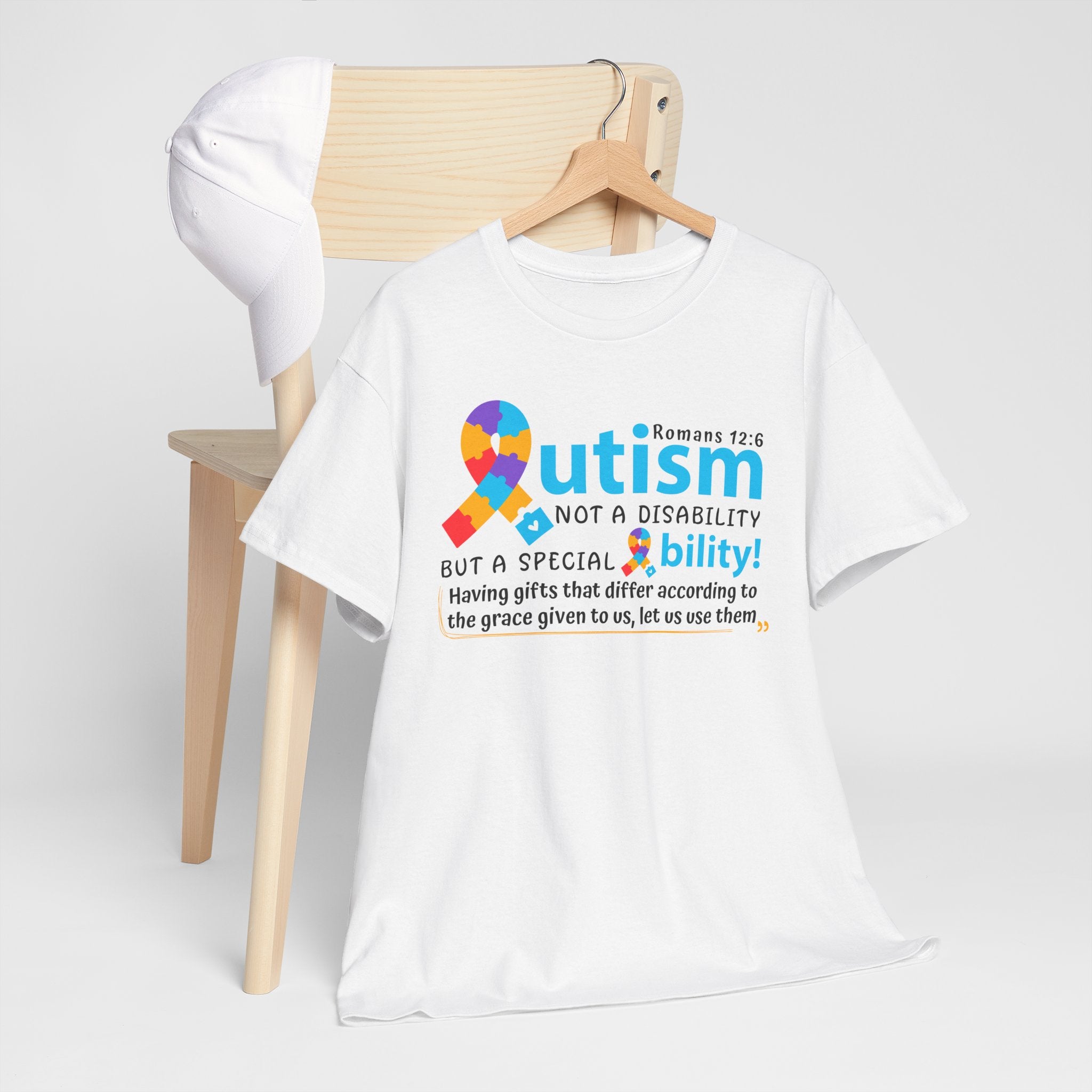 Autism: A Special Ability - Unisex Heavy Cotton Tee (FREE SHIPPING WITHIN THE U.S.)