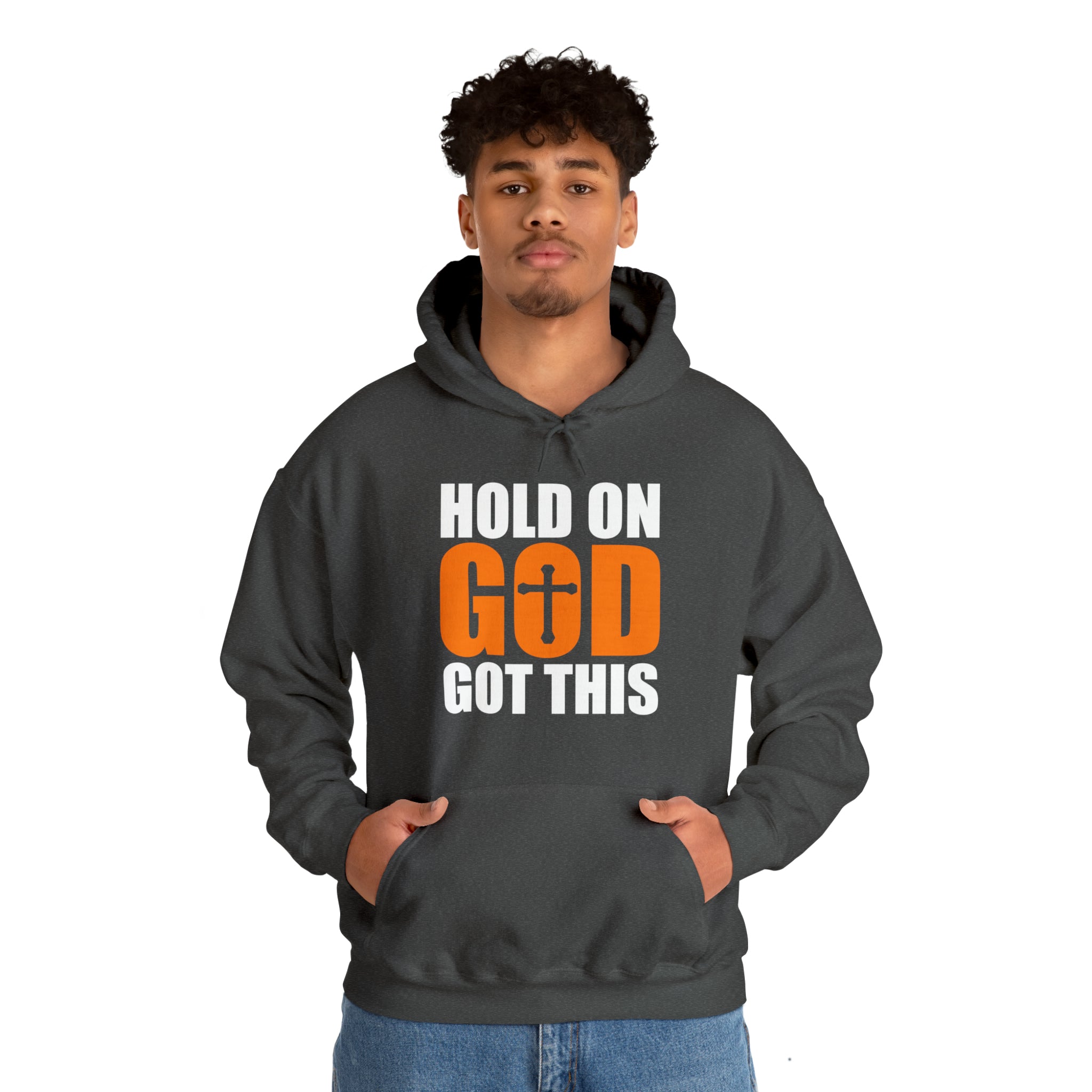 Hold On God Got This - Unisex Heavy Blend™ Hooded Sweatshirt (Printed Front & Back)