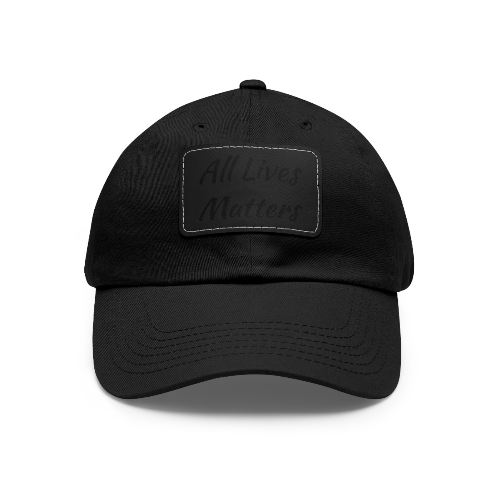 Cap with Leather Patch - (Juneteenth - All Lives Matters), One Size (FREE shipping within the U.S.)