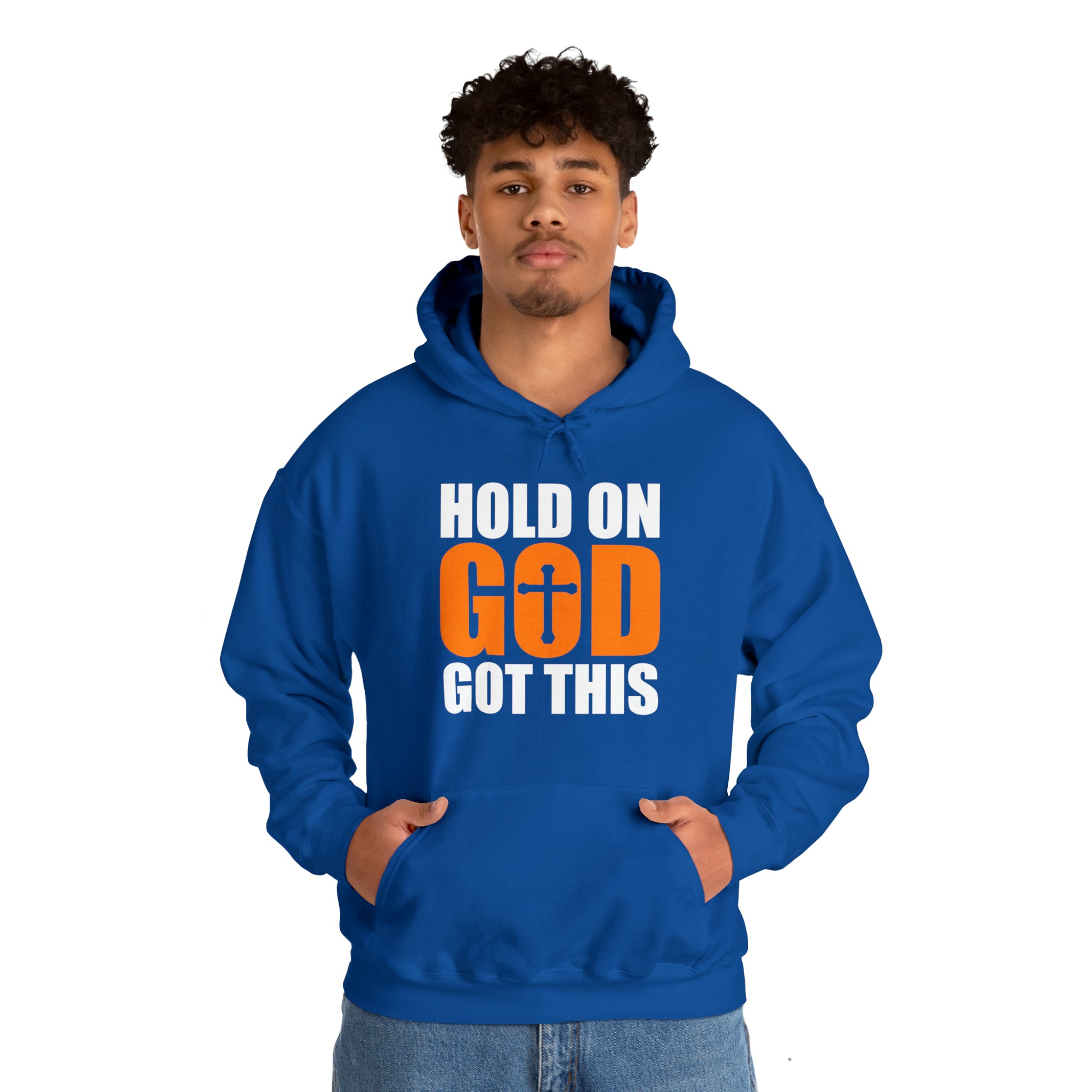 Hold On God Got This - Unisex Heavy Blend™ Hooded Sweatshirt (Printed Front & Back)