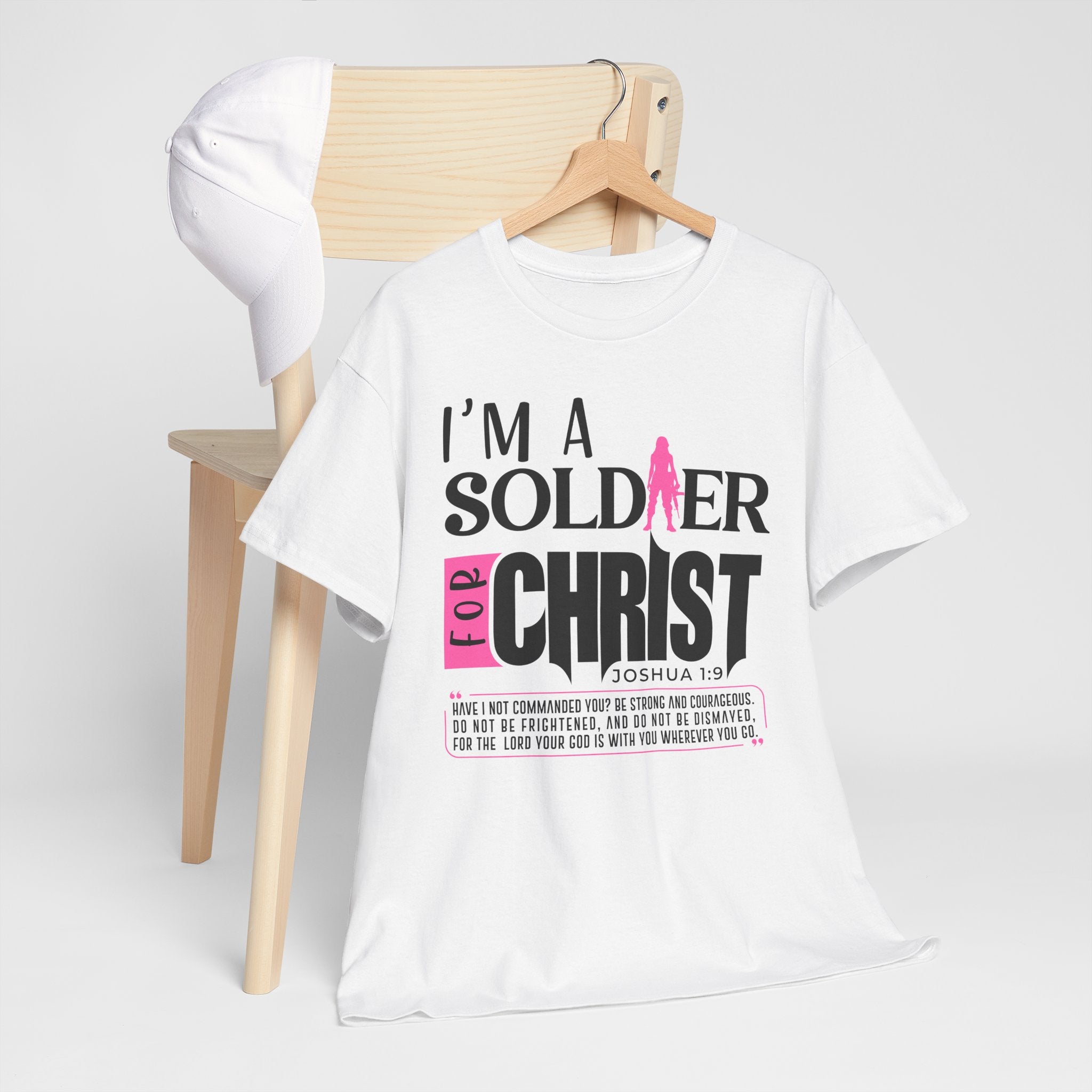 I'm A Soldier For Christ - Unisex Heavy Cotton Tee (FREE SHIPPING WITHIN THE U.S.)