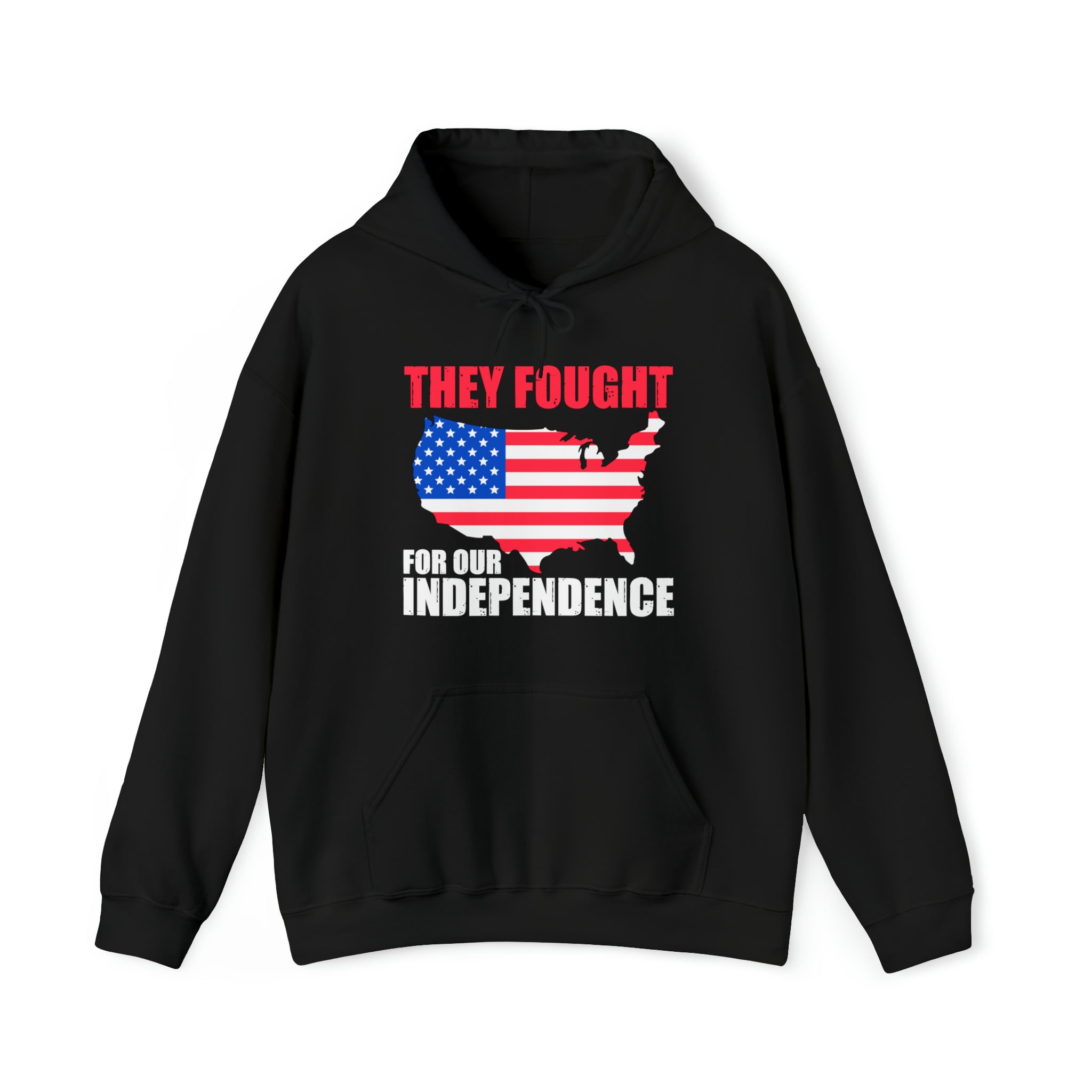 They Fought For Our Independence - Unisex Heavy Blend™ Hooded Sweatshirt (Printed Front & Back)