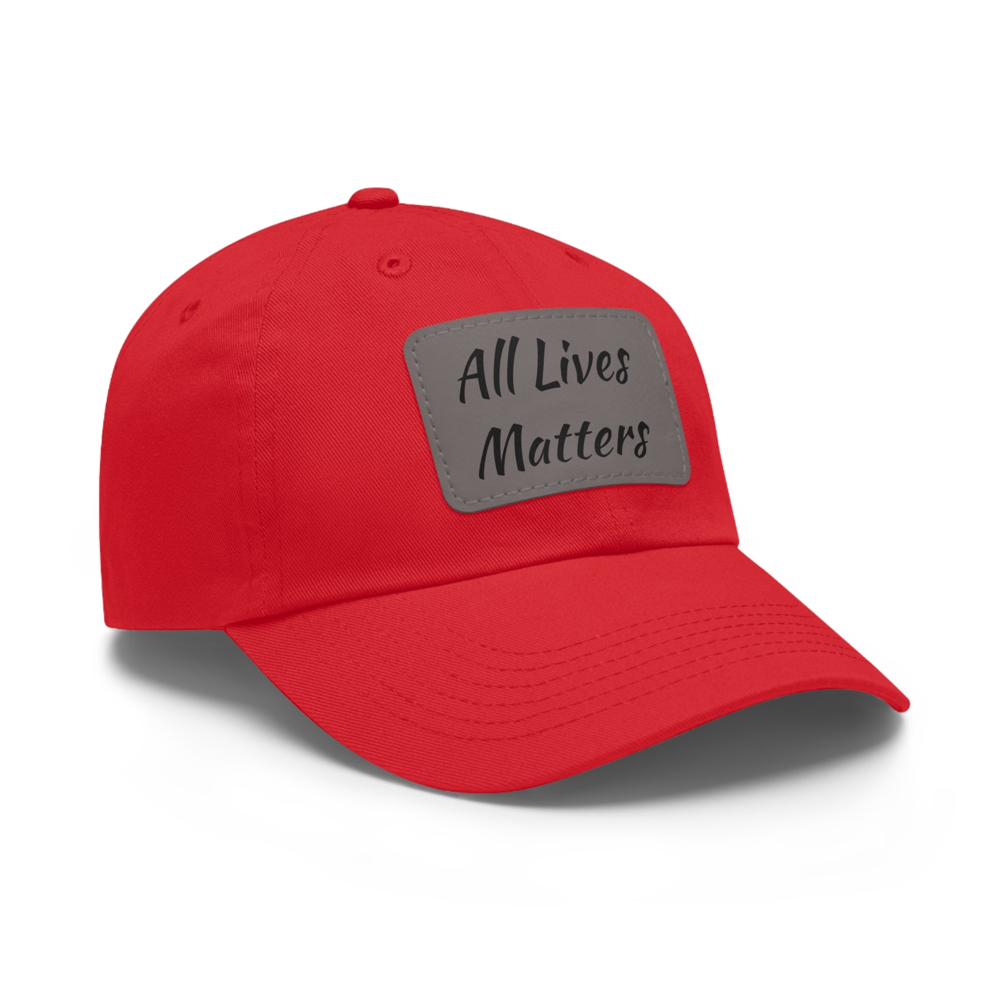 Cap with Leather Patch - (Juneteenth - All Lives Matters), One Size (FREE shipping within the U.S.)