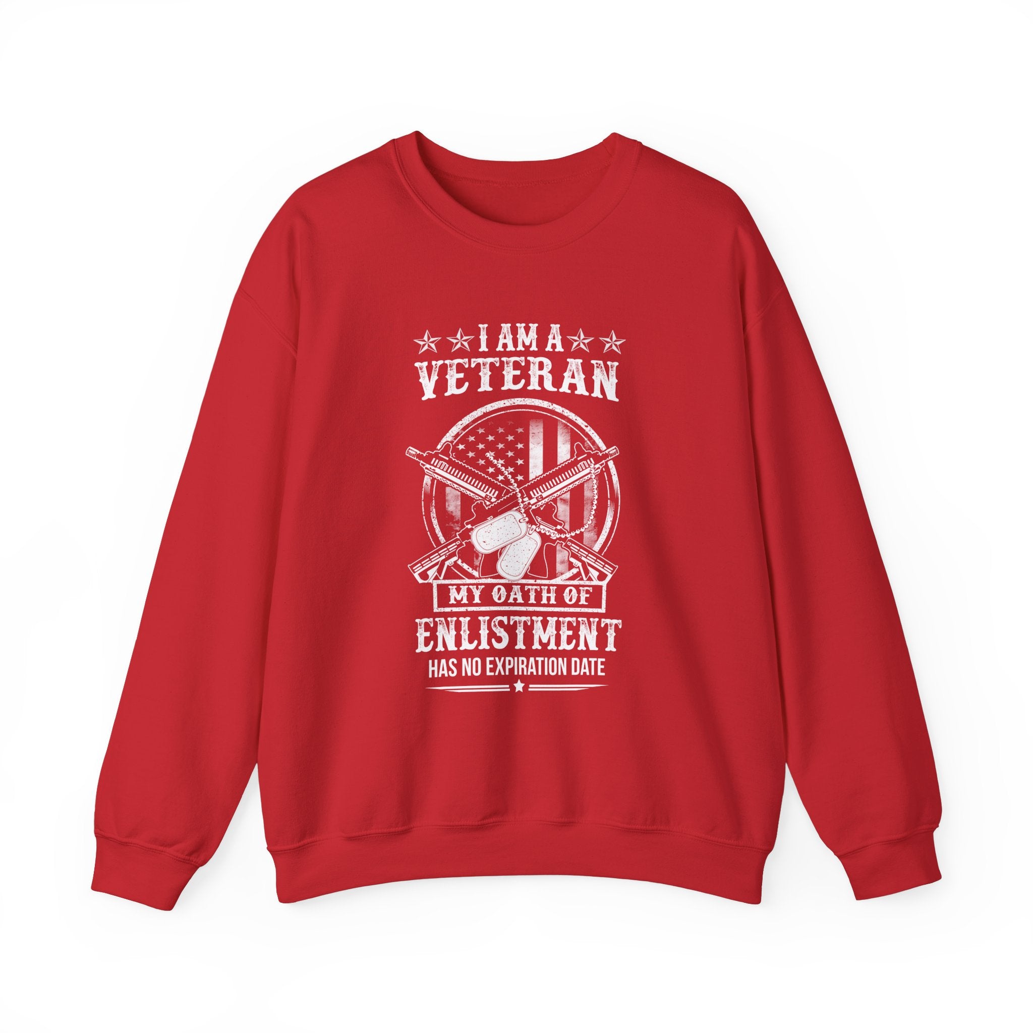 My Oath of Enlistment (Printed Front) - Unisex Heavy Blend™ Crewneck Sweatshirt (FREE SHIPPING WITHIN THE U.S.)