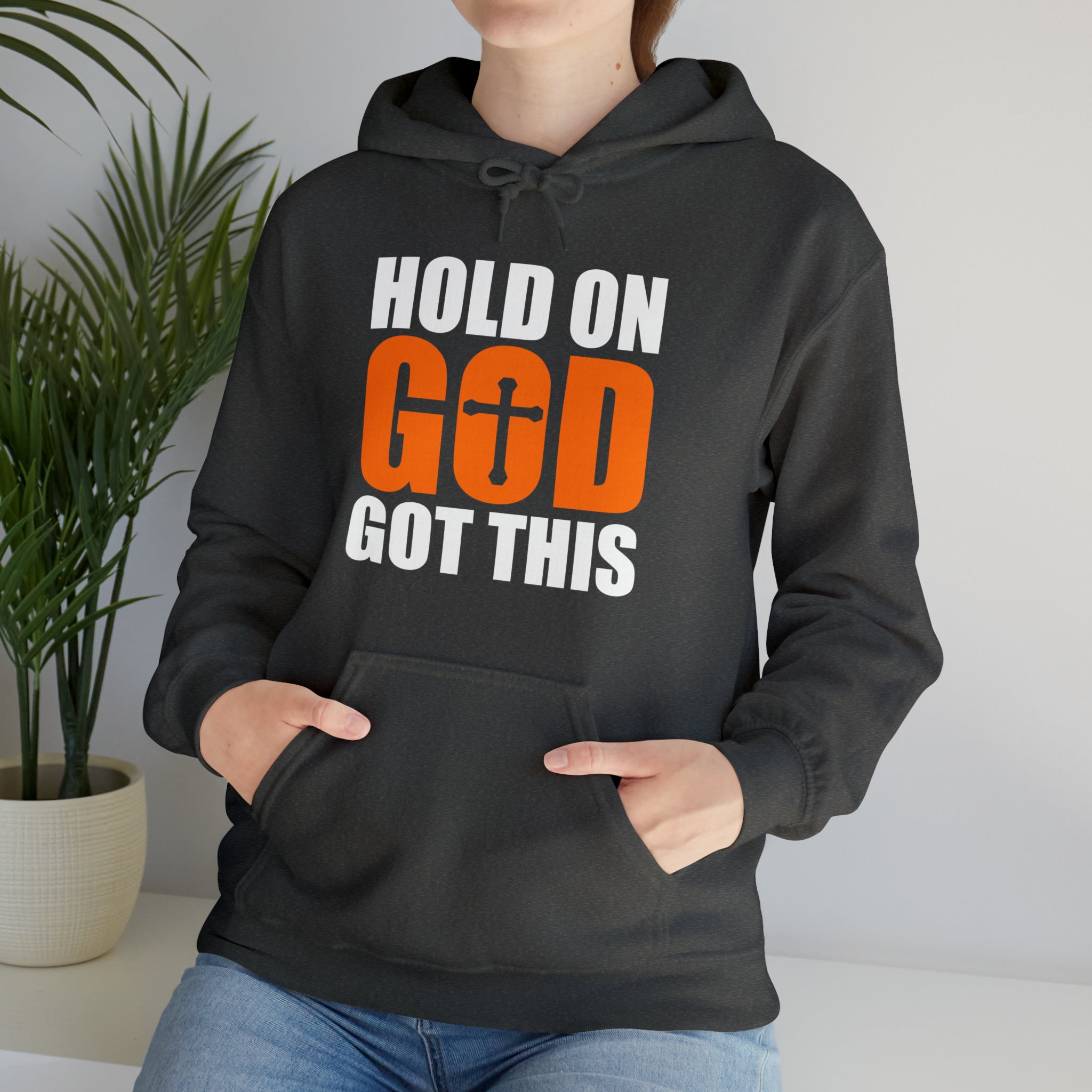 Hold On God Got This - Unisex Heavy Blend™ Hooded Sweatshirt (Printed Front & Back)