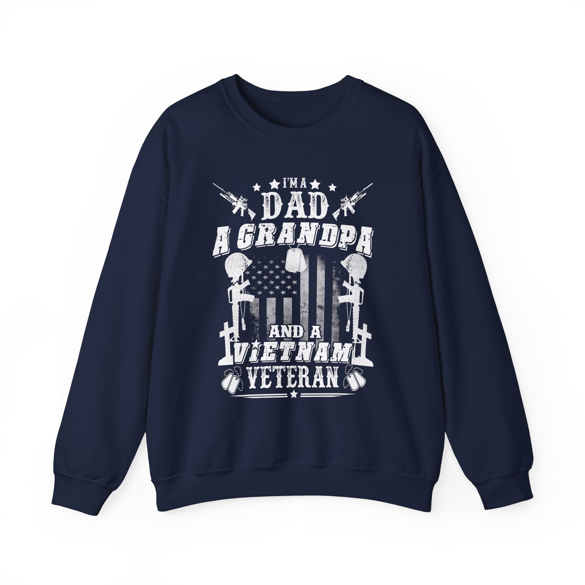 Dad and Grandpa (Printed Front) - Unisex Heavy Blend™ Crewneck Sweatshirt