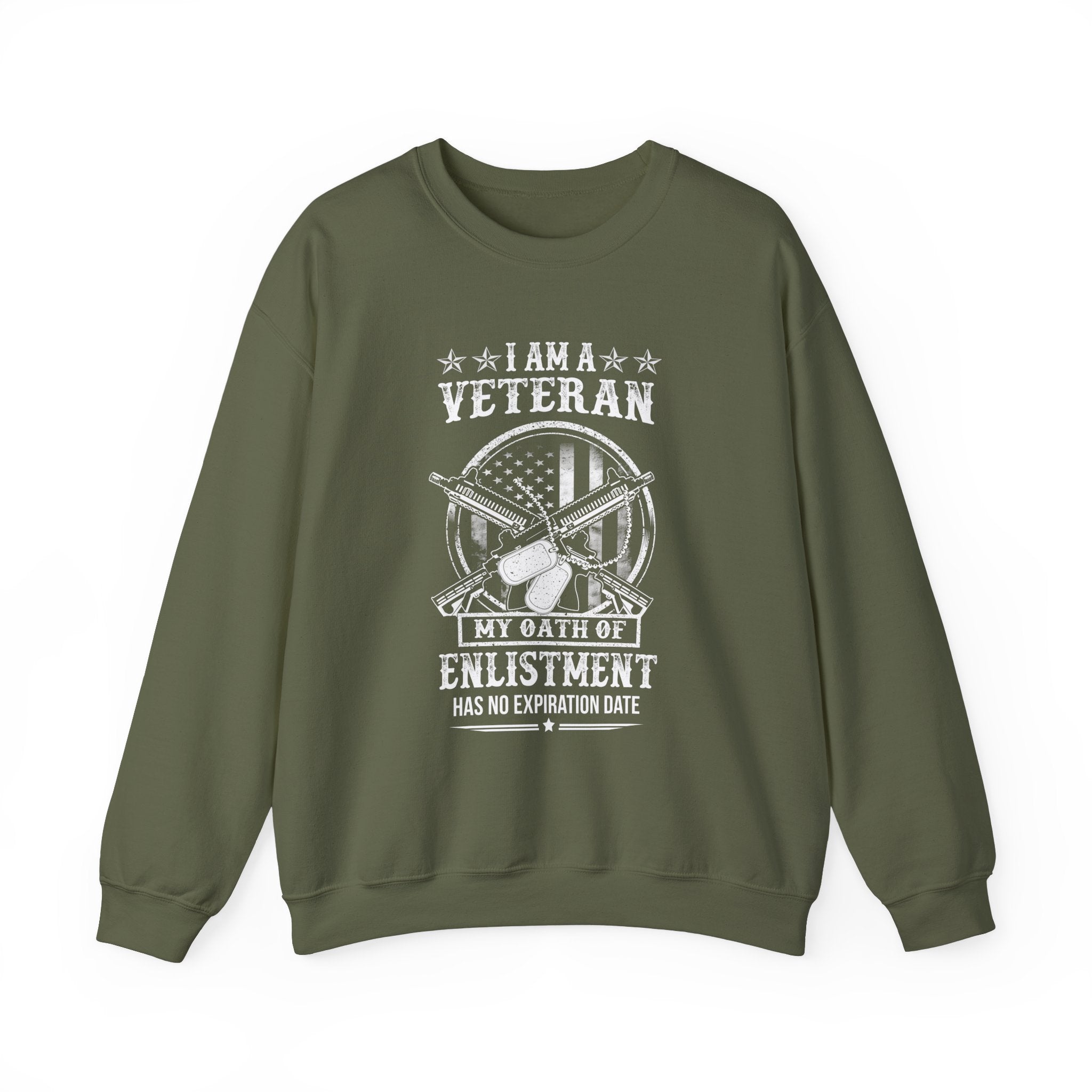 My Oath of Enlistment (Printed Front) - Unisex Heavy Blend™ Crewneck Sweatshirt (FREE SHIPPING WITHIN THE U.S.)