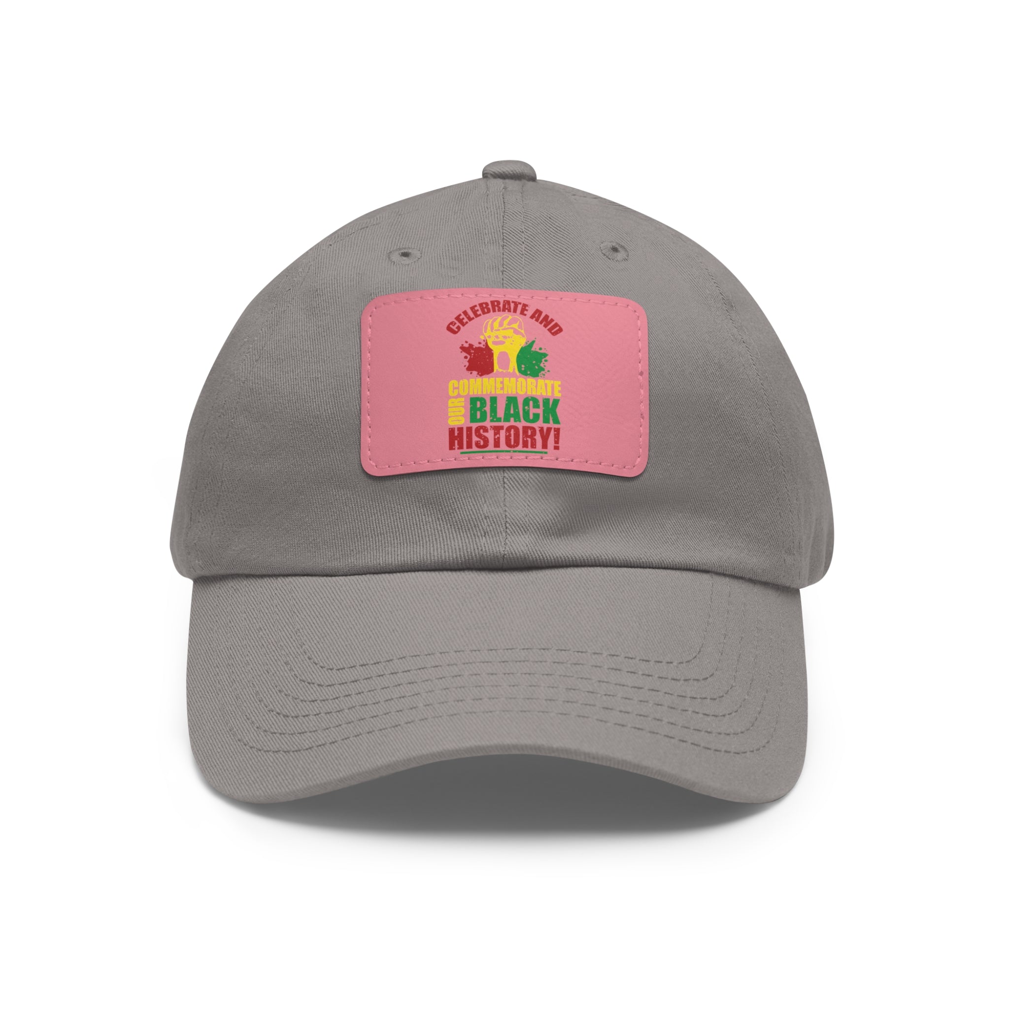 Cap with Leather Patch - (Celebrate and Commemorate Our Black History), One Size (FREE shipping within the U.S.)