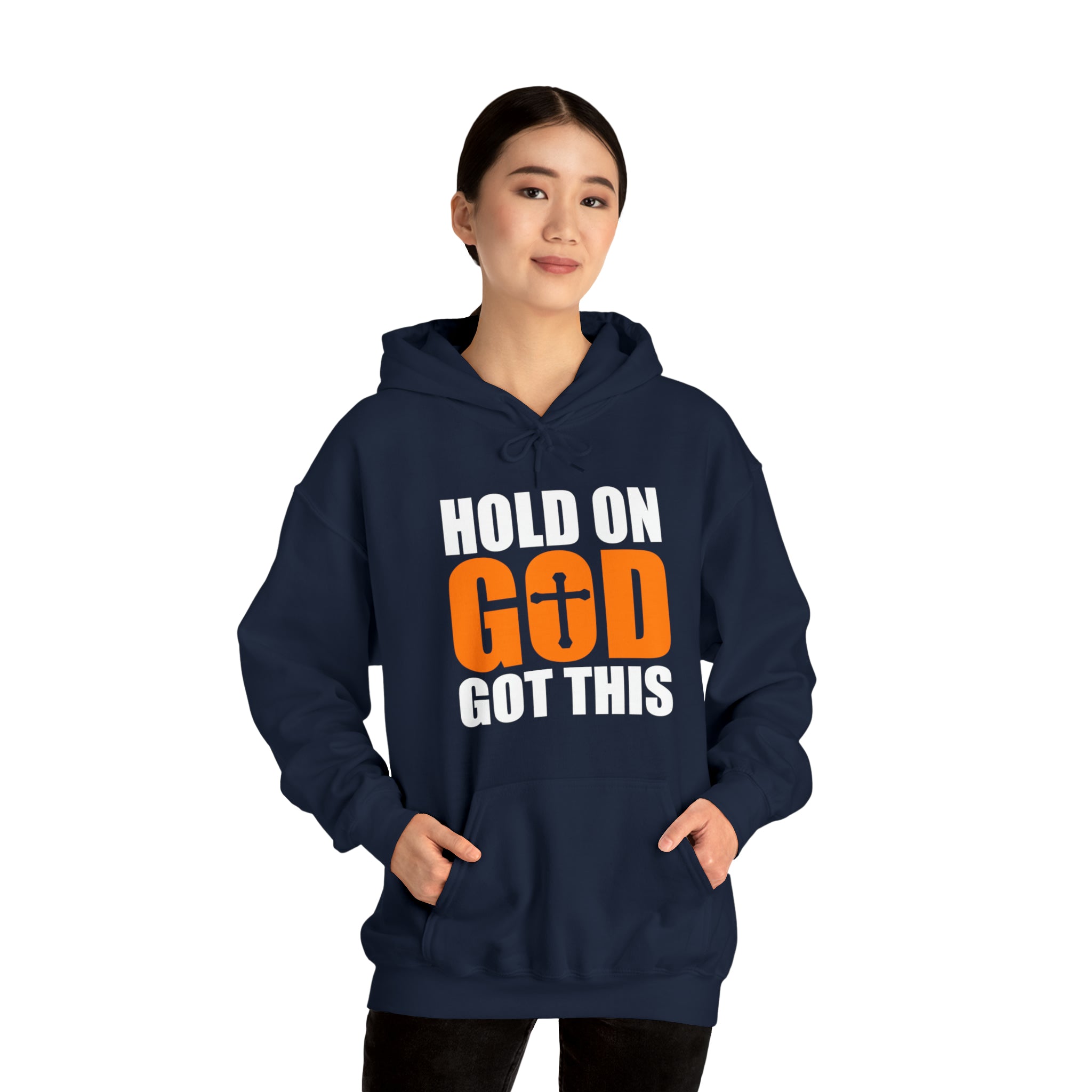 Hold On God Got This - Unisex Heavy Blend™ Hooded Sweatshirt (Printed Front & Back)