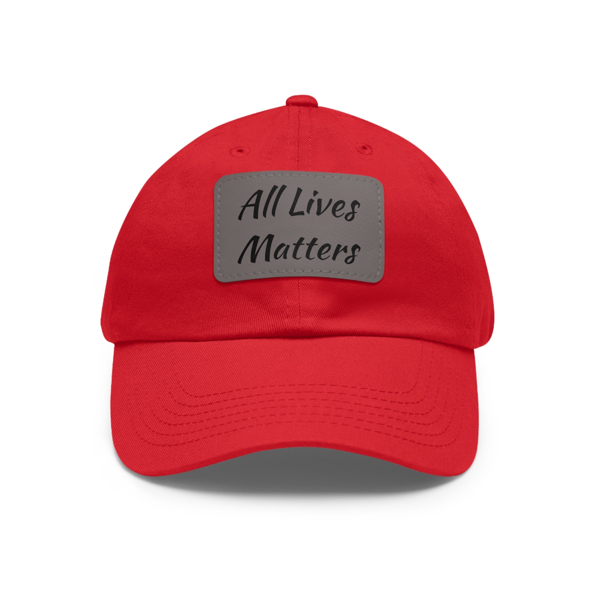 Cap with Leather Patch - (Juneteenth - All Lives Matters), One Size (FREE shipping within the U.S.)