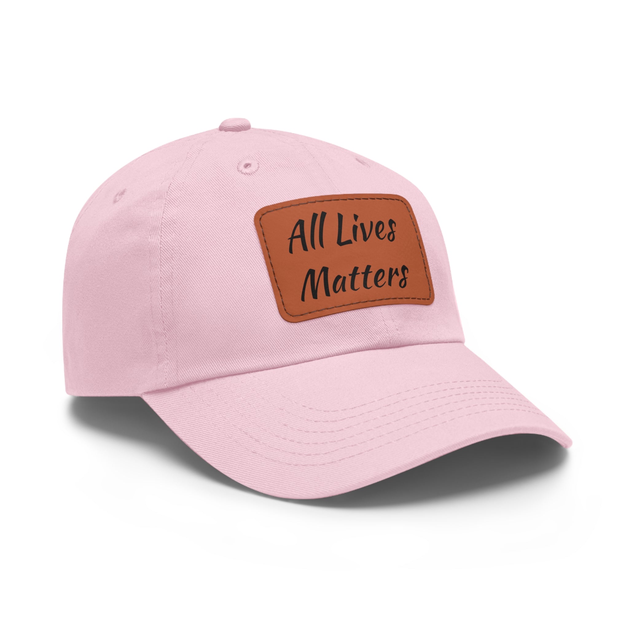 Cap with Leather Patch - (Juneteenth - All Lives Matters), One Size (FREE shipping within the U.S.)