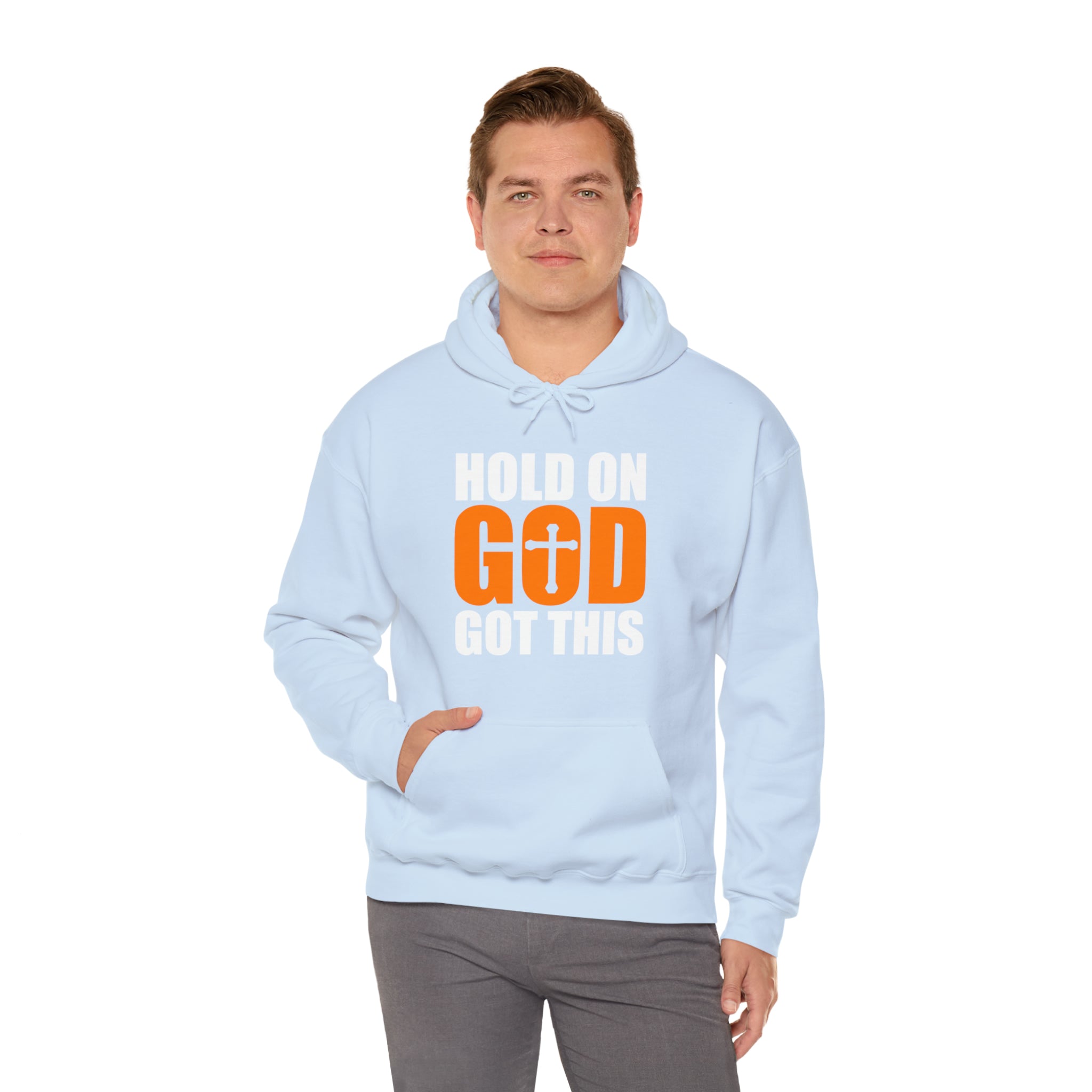 Hold On God Got This - Unisex Heavy Blend™ Hooded Sweatshirt (Printed Front & Back)