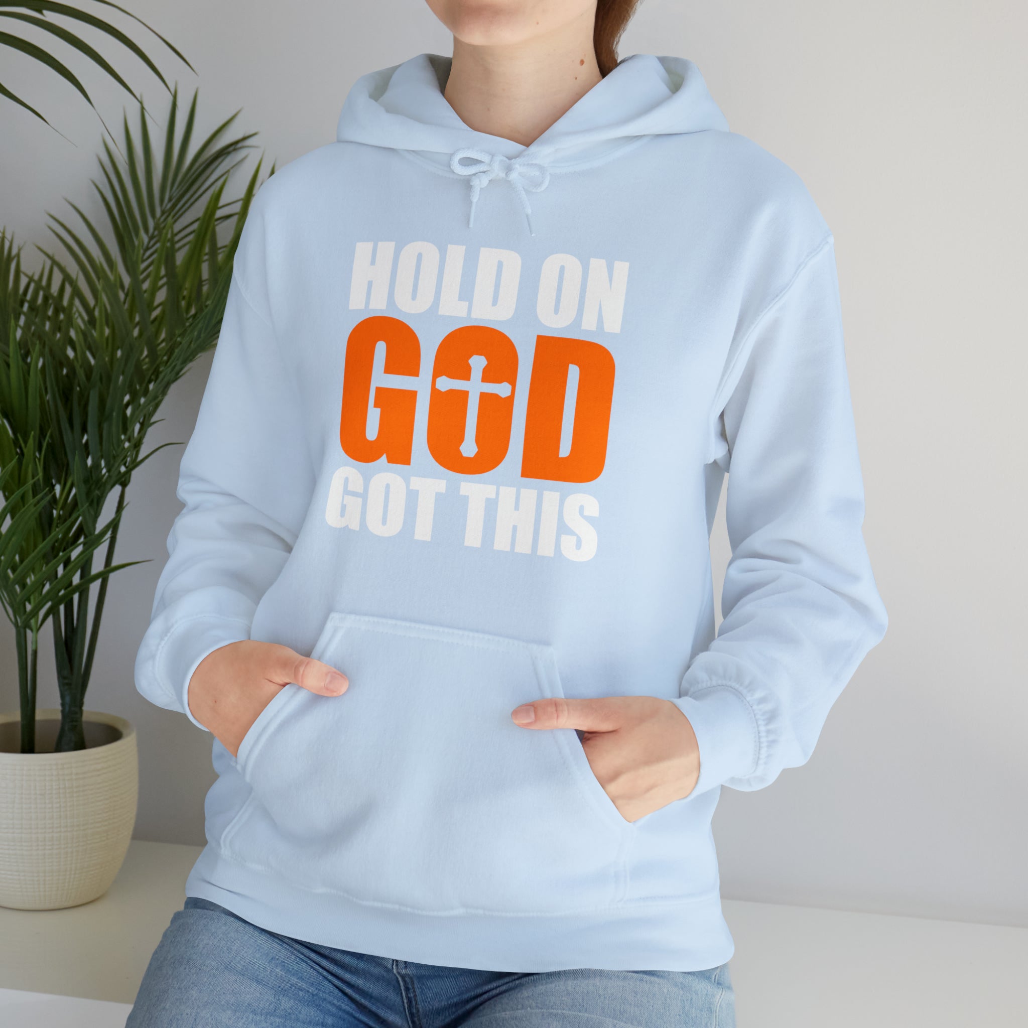 Hold On God Got This - Unisex Heavy Blend™ Hooded Sweatshirt (Printed Front & Back)