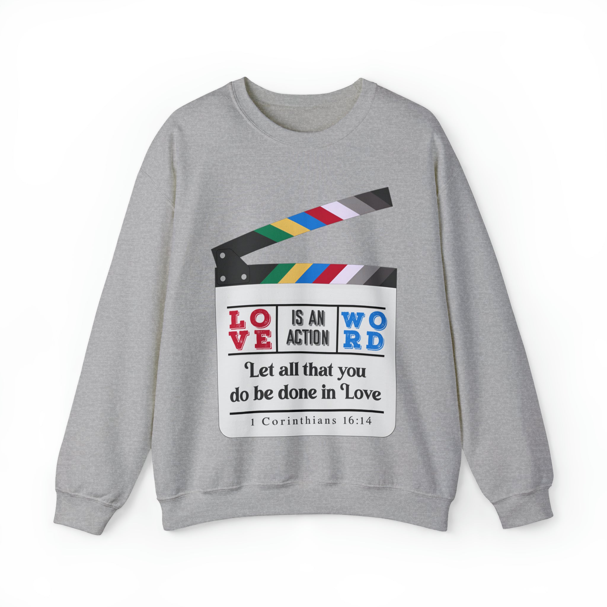 Love Is An Action Word #2 - Unisex Heavy Blend™ Crewneck Sweatshirt