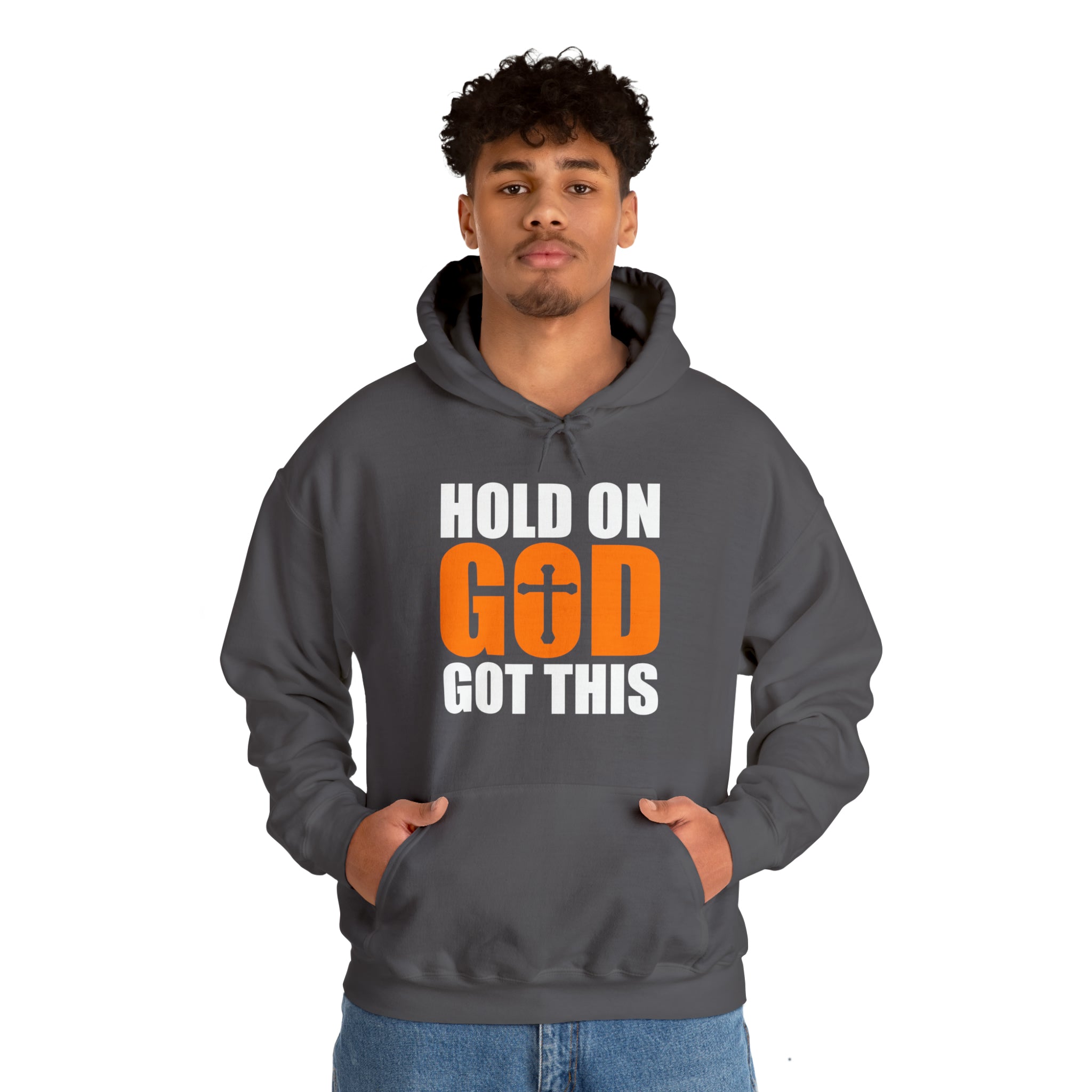 Hold On God Got This - Unisex Heavy Blend™ Hooded Sweatshirt (Printed Front & Back)