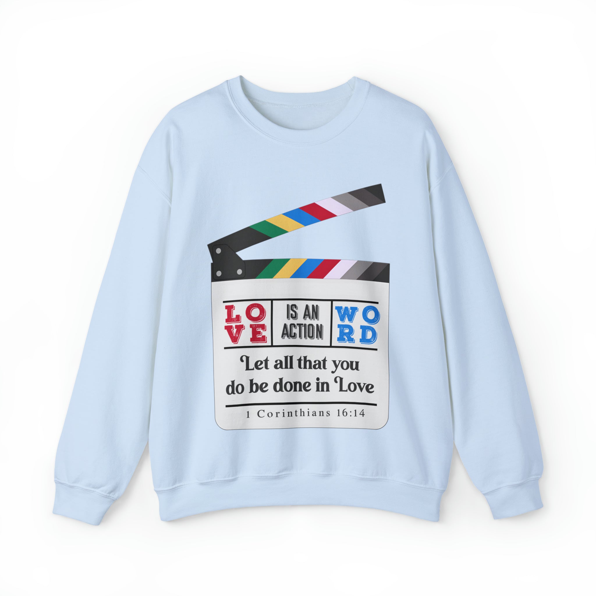 Love Is An Action Word #2 - Unisex Heavy Blend™ Crewneck Sweatshirt