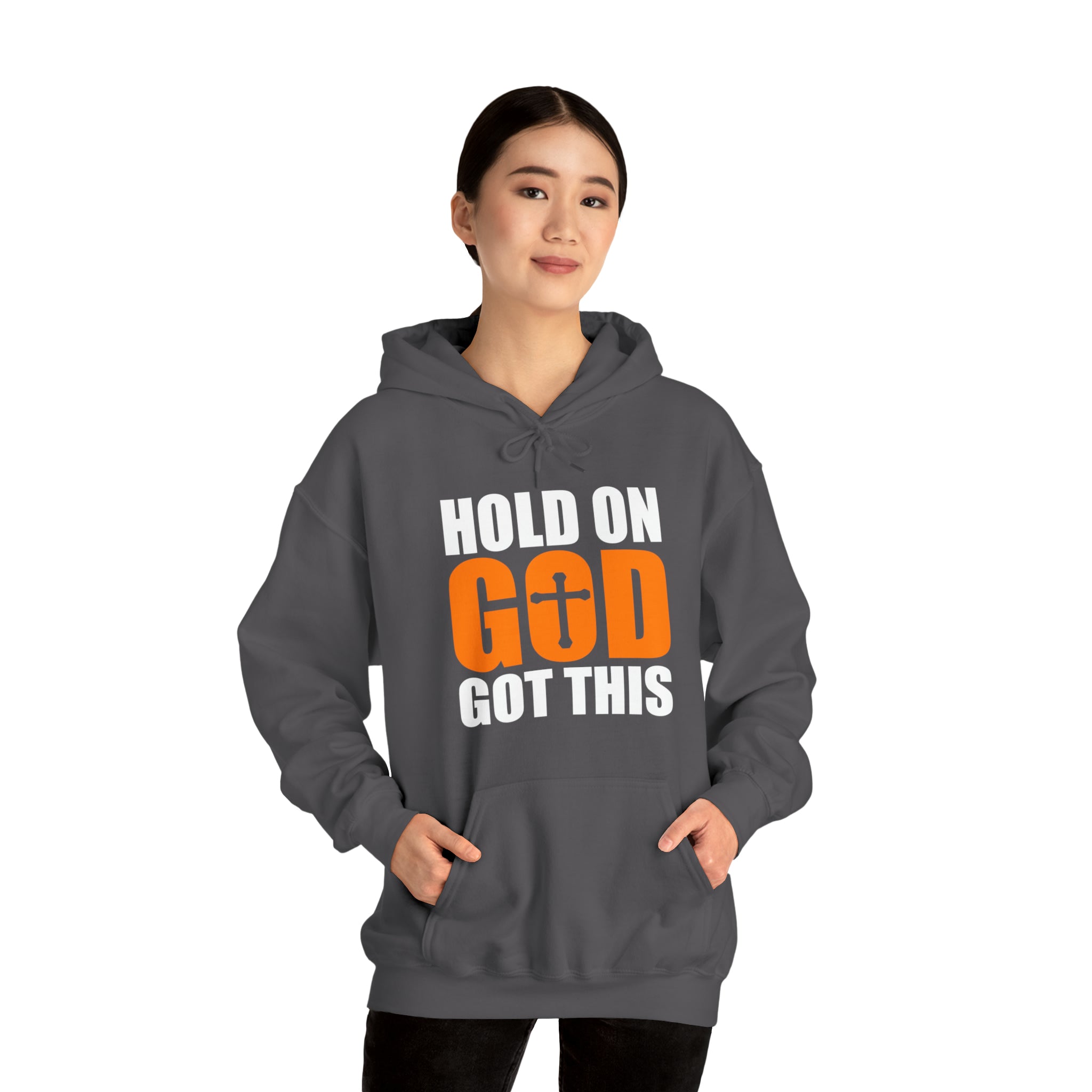 Hold On God Got This - Unisex Heavy Blend™ Hooded Sweatshirt (Printed Front & Back)