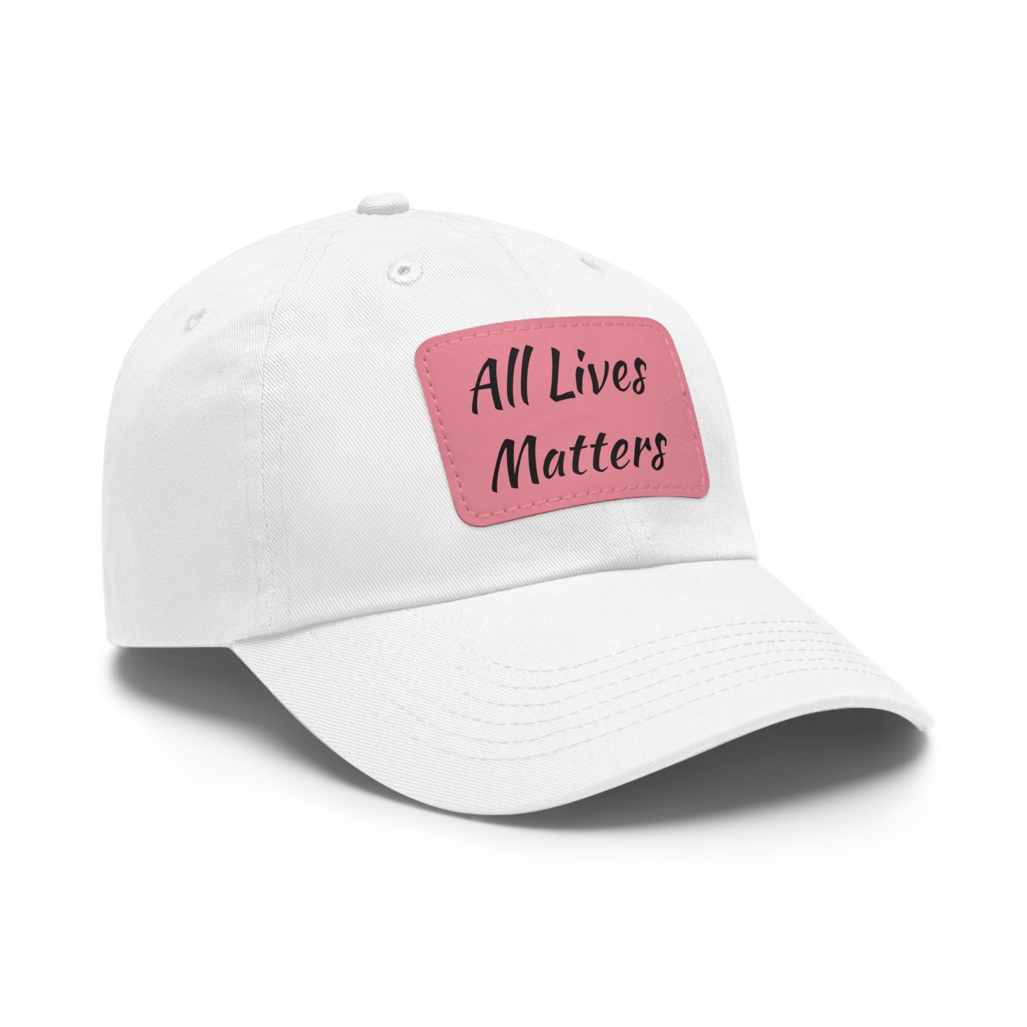 Cap with Leather Patch - (Juneteenth - All Lives Matters), One Size (FREE shipping within the U.S.)